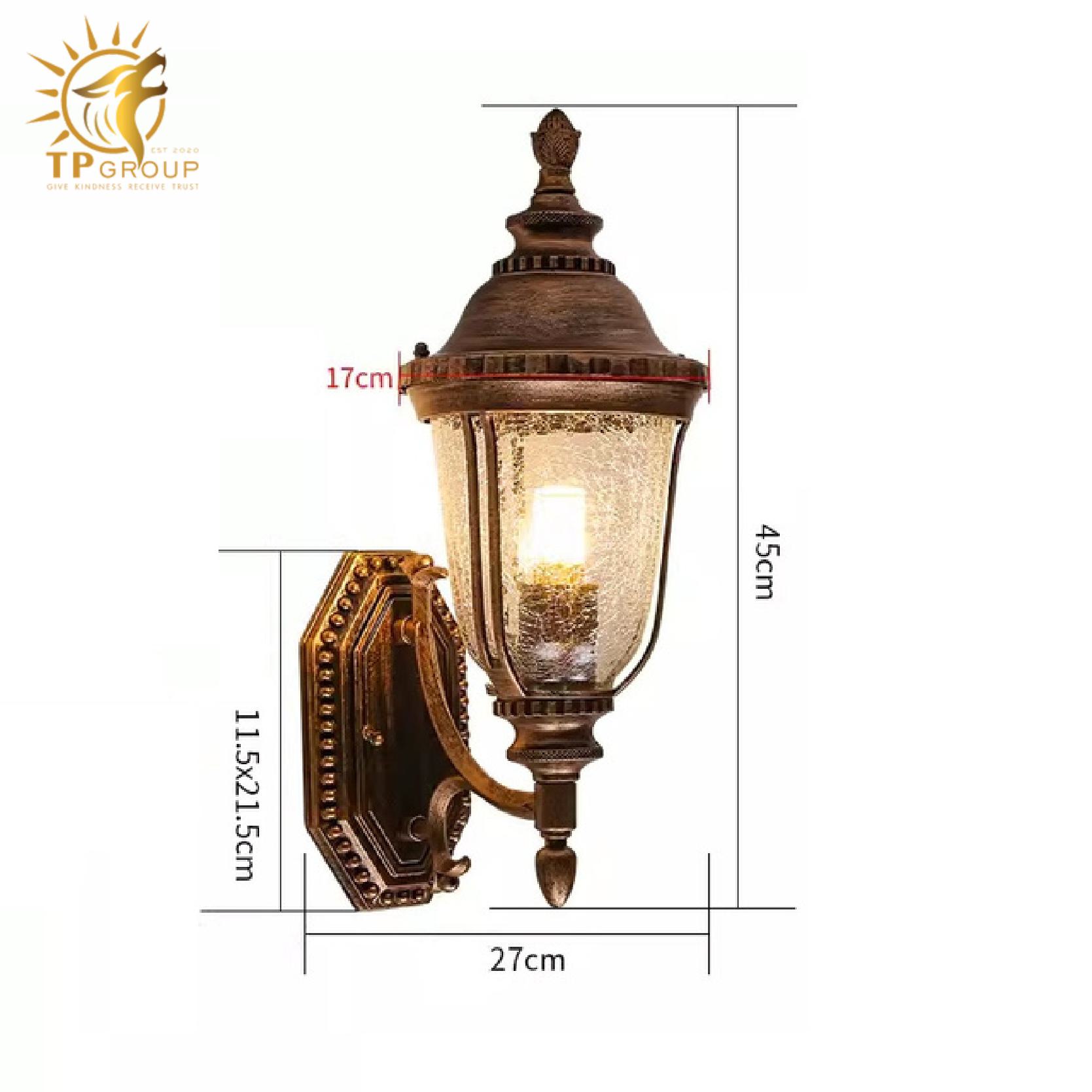 Đèn tường cổ điển trang trí mái hiên tiền sảnh BD072 9 Đèn tường cổ điển trang trí mái hiên tiền sảnh BD072