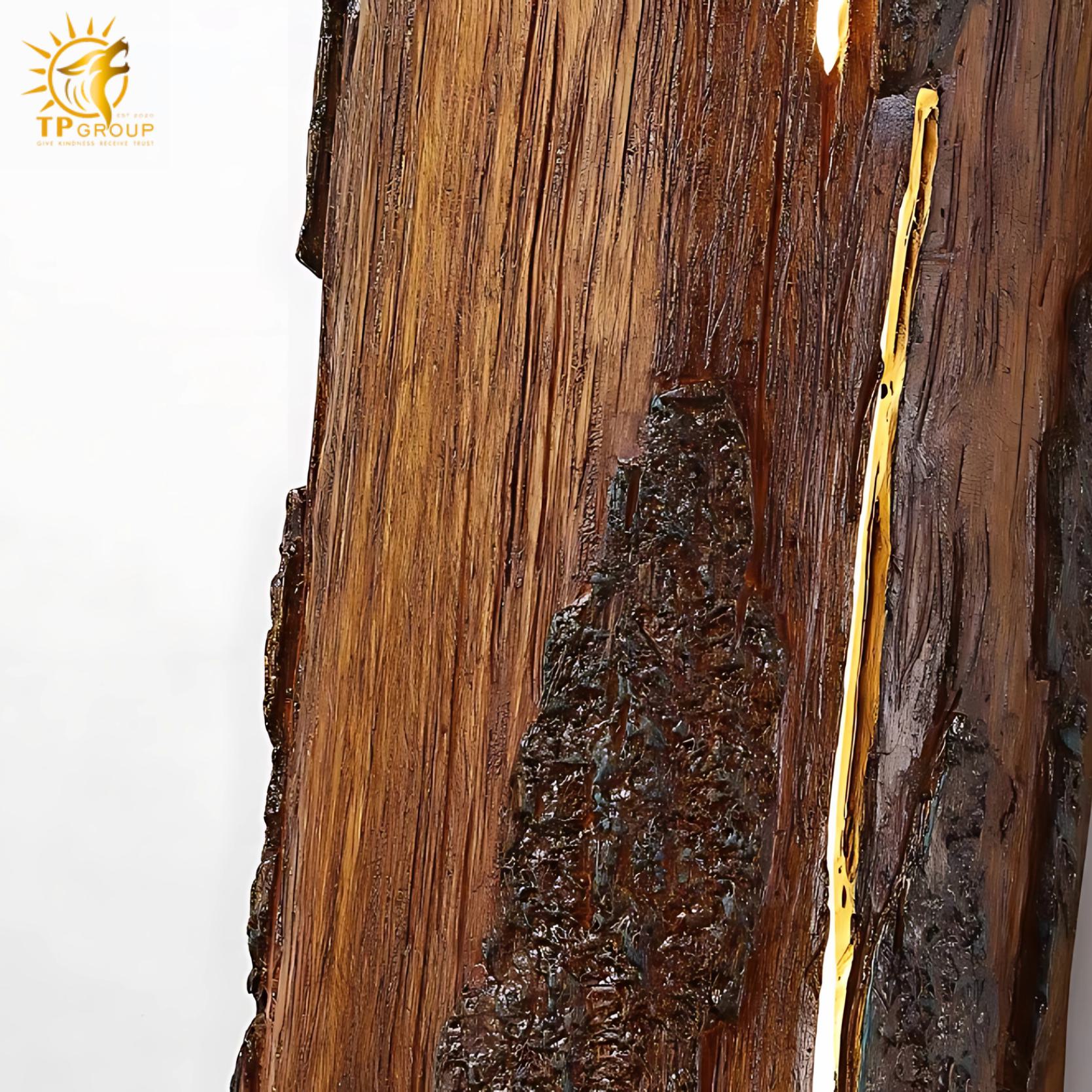 Đèn tường khối gỗ phong cách Wabi Sabi ODW137 2 Đèn tường khối gỗ phong cách Wabi Sabi ODW137