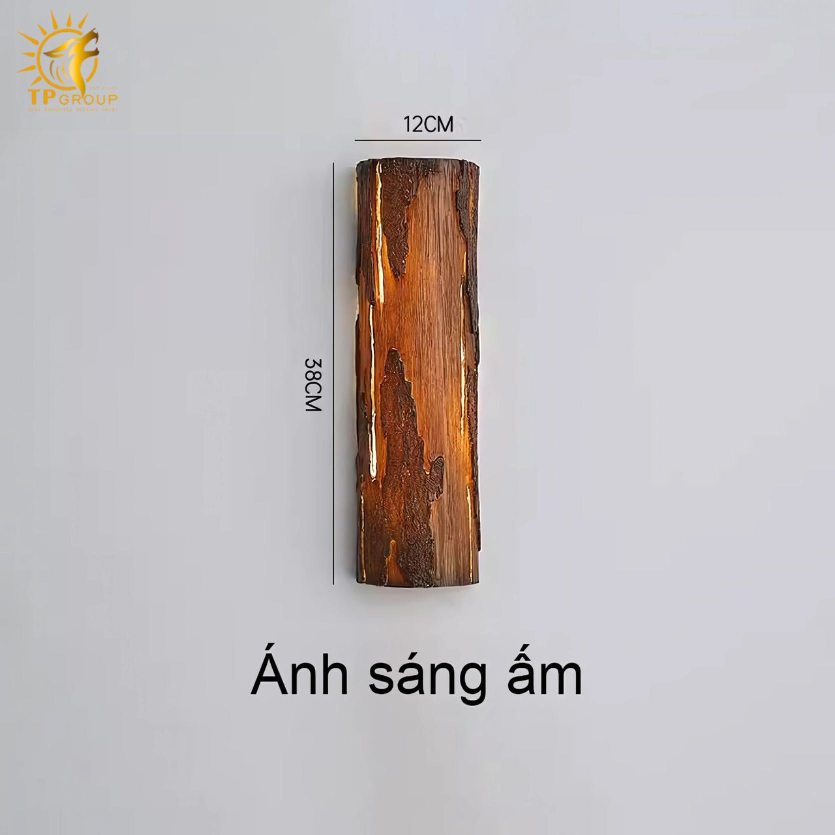 Đèn tường khối gỗ phong cách Wabi Sabi ODW137 5 Đèn tường khối gỗ phong cách Wabi Sabi ODW137