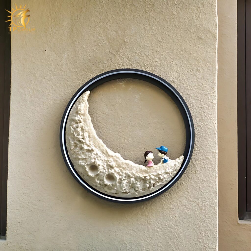 Đèn tường mặt trăng trang trí hành lang hiện đại BD163 9 Đèn tường mặt trăng trang trí hành lang hiện đại BD163