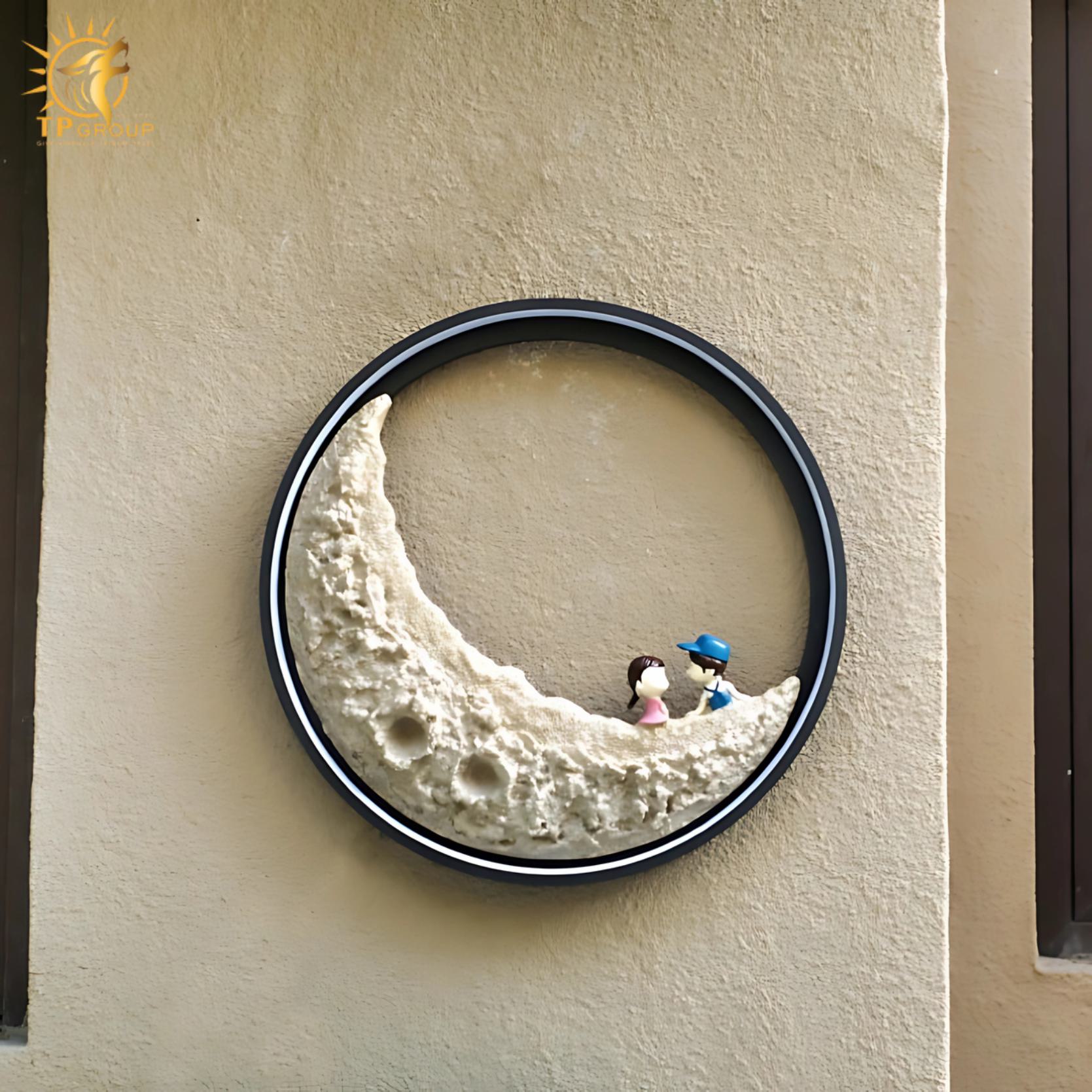 Đèn tường mặt trăng trang trí hành lang hiện đại BD163 2 Đèn tường mặt trăng trang trí hành lang hiện đại BD163