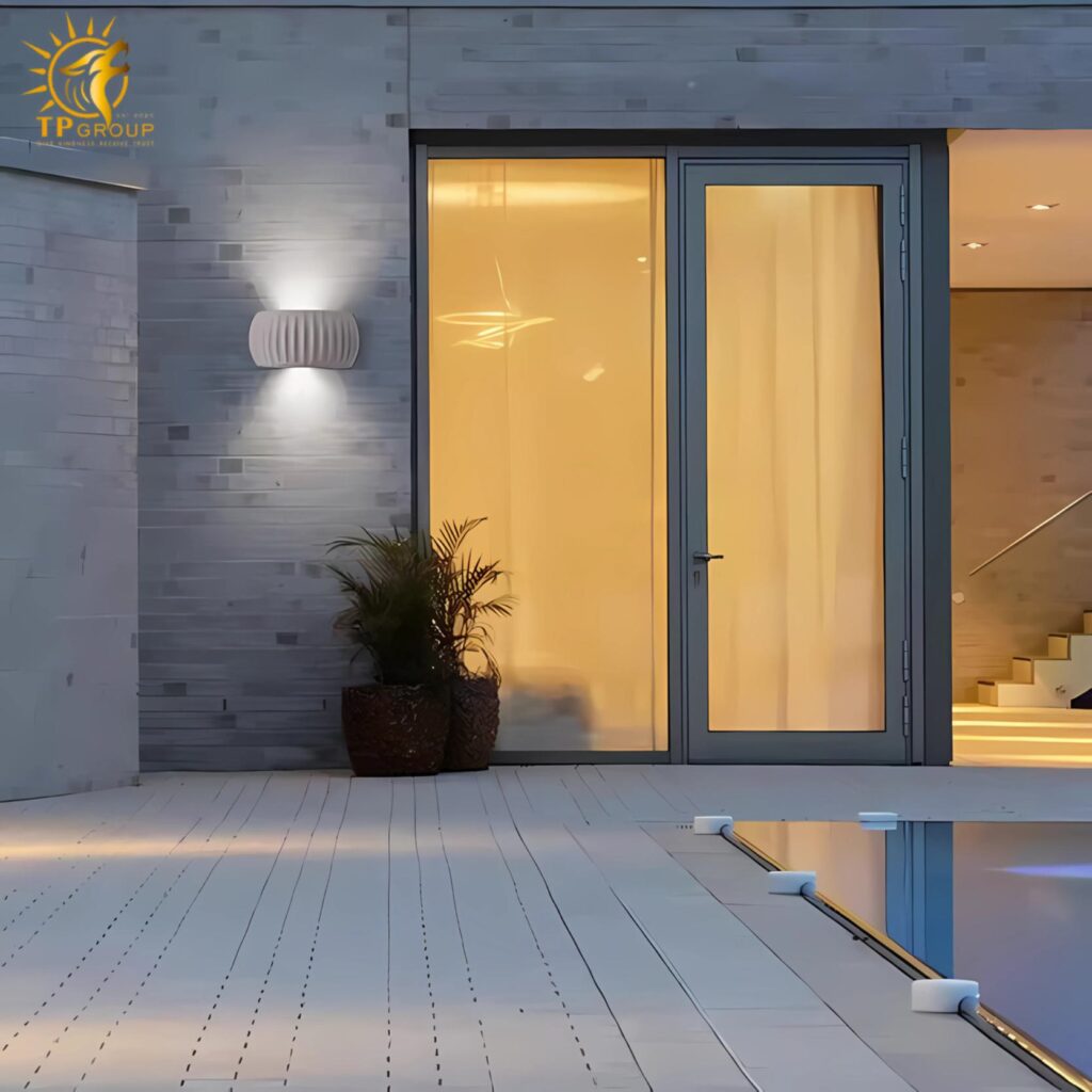 Đèn tường ngoài trời bằng xi măng độc đáo BXT006 12 Đèn tường ngoài trời bằng xi măng độc đáo BXT006