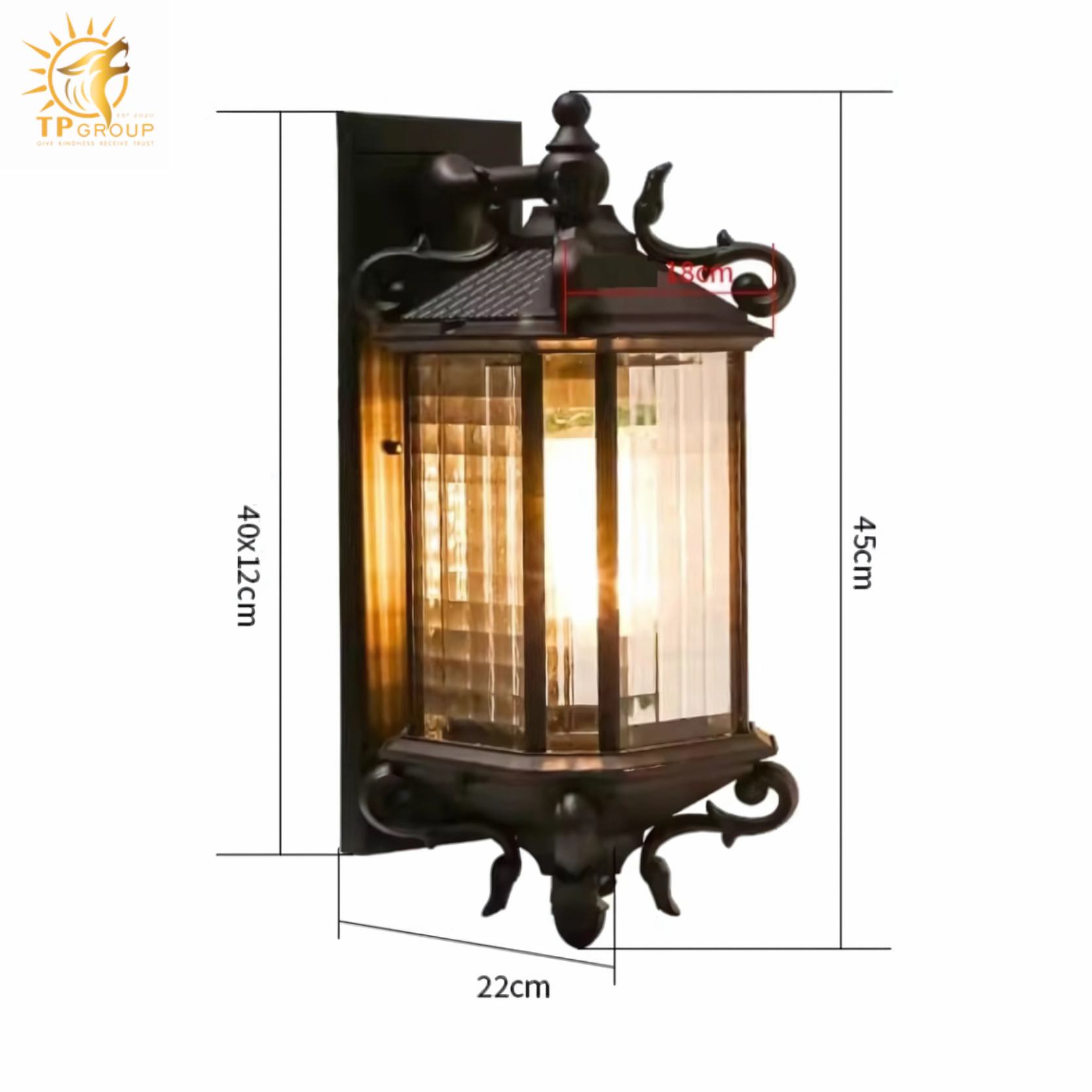 Đèn tường ngoài trời hành lang biệt thự cổ điển KL5832 9 Đèn tường ngoài trời hành lang biệt thự cổ điển KL5832