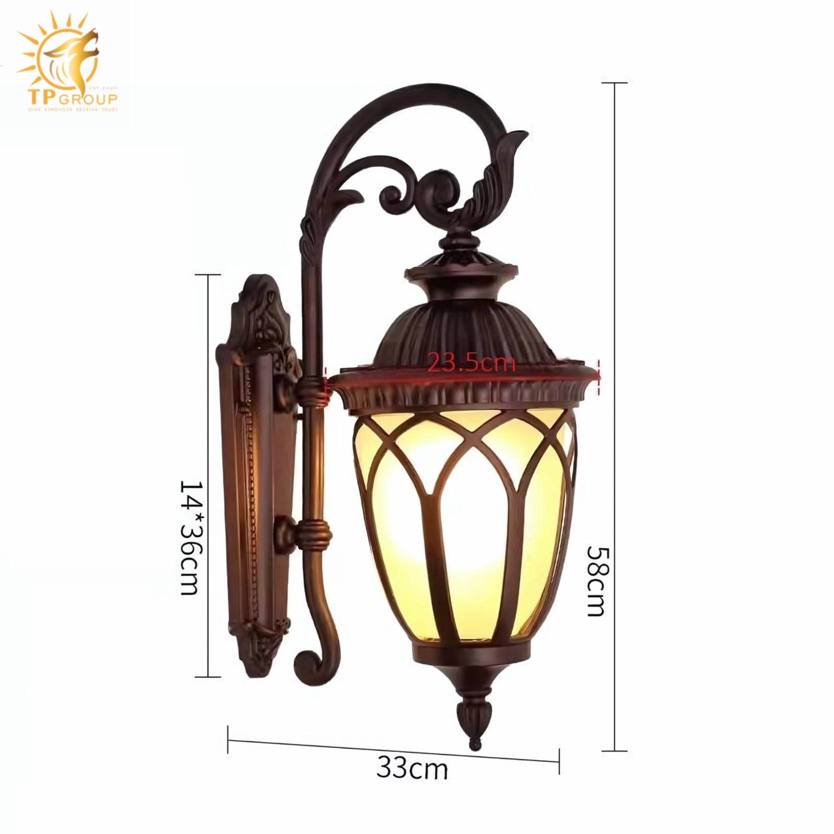 Đèn tường ngoài trời trang trí lối đi kiểu Mỹ BD097 12 Đèn tường ngoài trời trang trí lối đi kiểu Mỹ BD097