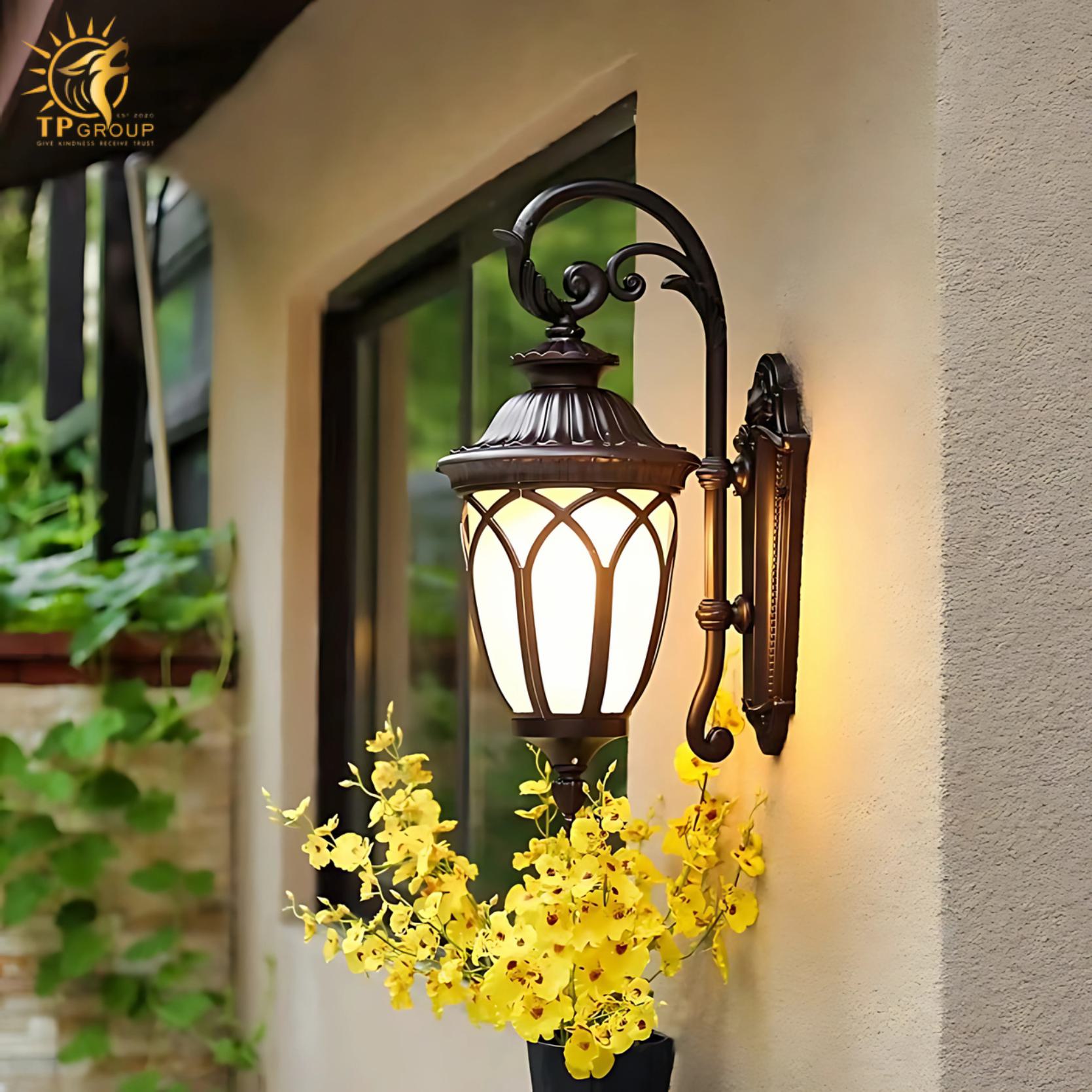 Đèn tường ngoài trời trang trí lối đi kiểu Mỹ BD097