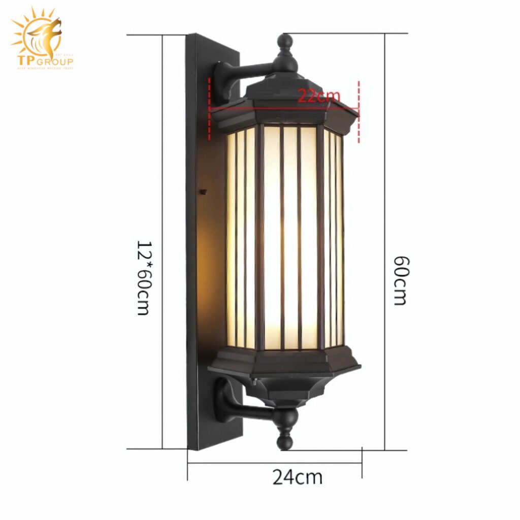 Đèn tường ngoài trời trang trí sân vườn biệt thự BD151 18 Đèn tường ngoài trời trang trí sân vườn biệt thự BD151