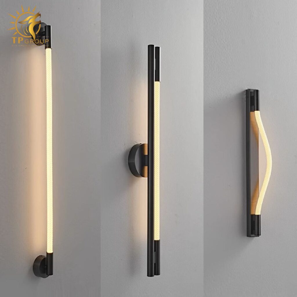 Đèn tường phòng ngủ tối giản hiện đại phong cách Bắc Âu sáng tạo đèn dài mềm mại bằng silicon một dòng TPDT004