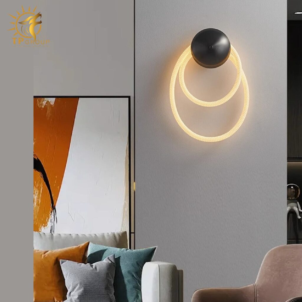 Đèn tường phòng ngủ tối giản hiện đại phong cách Bắc Âu sáng tạo đèn dài mềm mại bằng silicon một dòng TPDT004