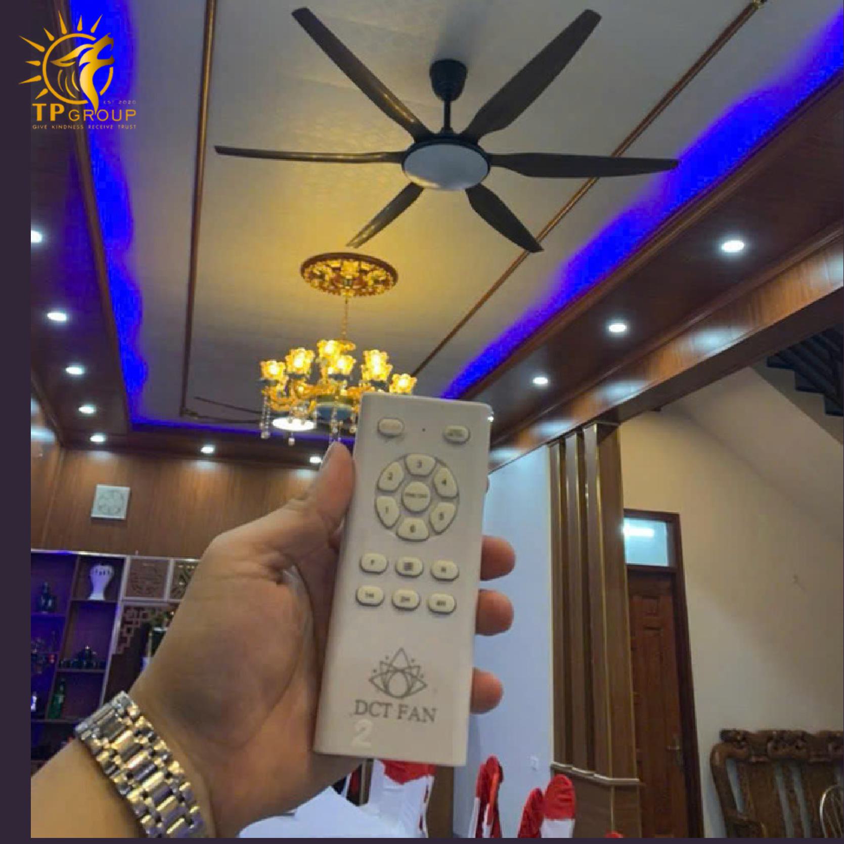 Quạt trần 6 cánh DCT Fan 118 màu gỗ 6 Quạt trần 6 cánh DCT Fan 118 màu gỗ