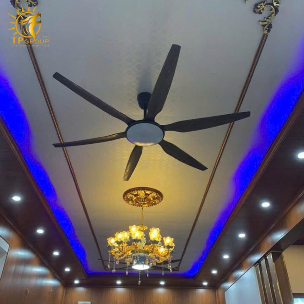 Quạt trần 6 cánh DCT Fan 118 màu gỗ 15 Quạt trần 6 cánh DCT Fan 118 màu gỗ