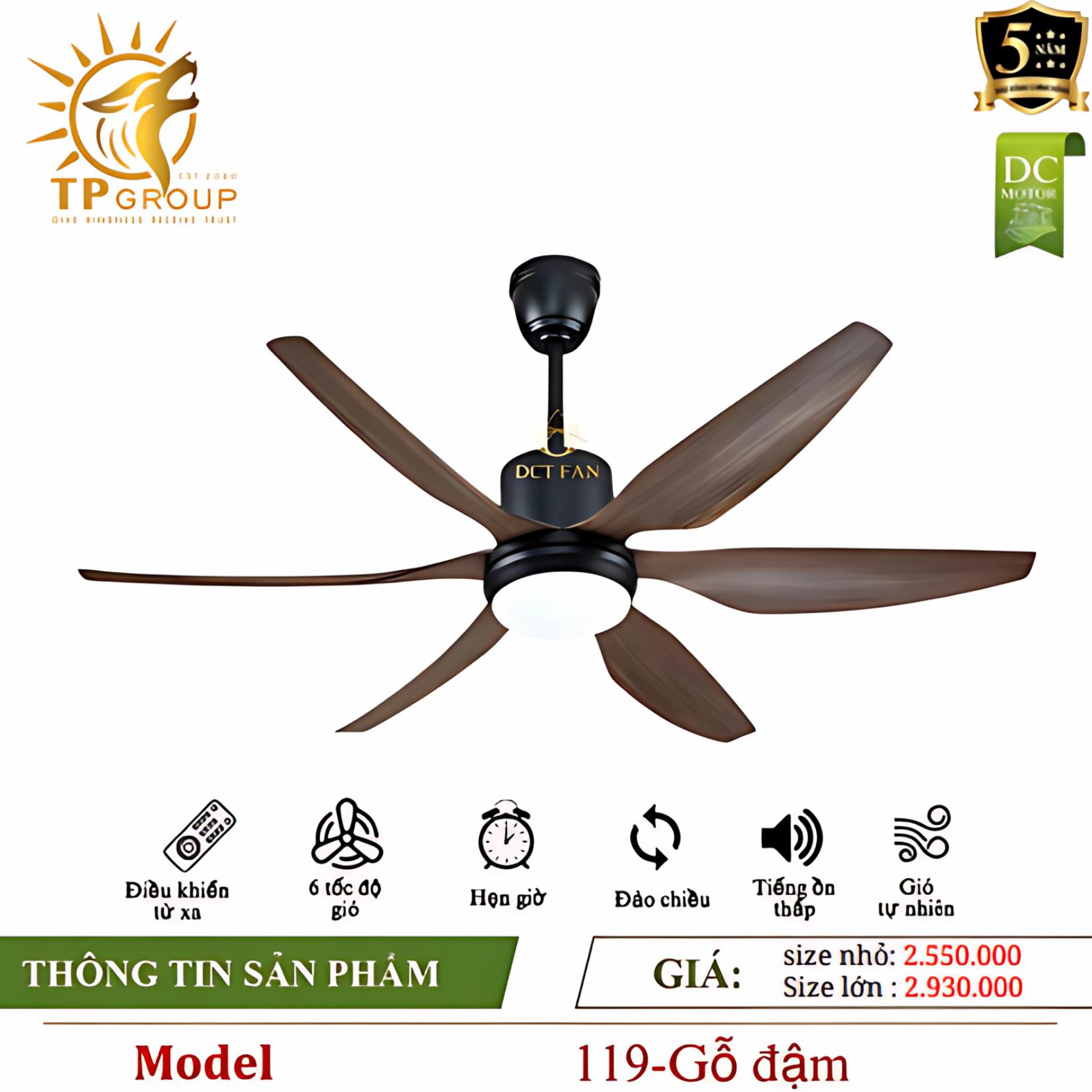 Quạt trần DCT FAN 119 19 Quạt trần DCT FAN 119