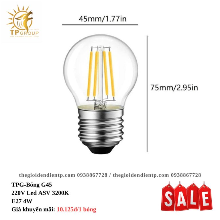 Bóng đèn LED Edison G45