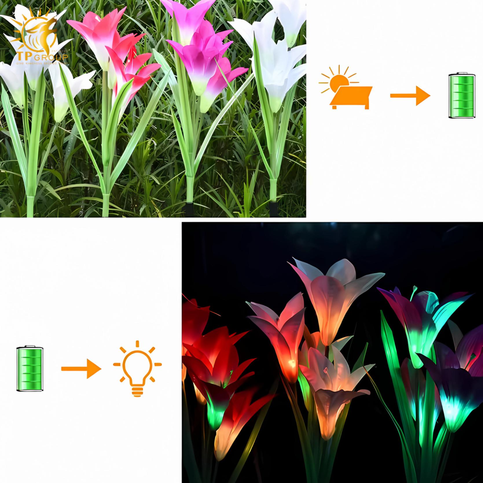 Đèn cắm cỏ hoa tóc tiên năng lượng mặt trời MU6497 3 Đèn cắm cỏ hoa tóc tiên năng lượng mặt trời MU6497