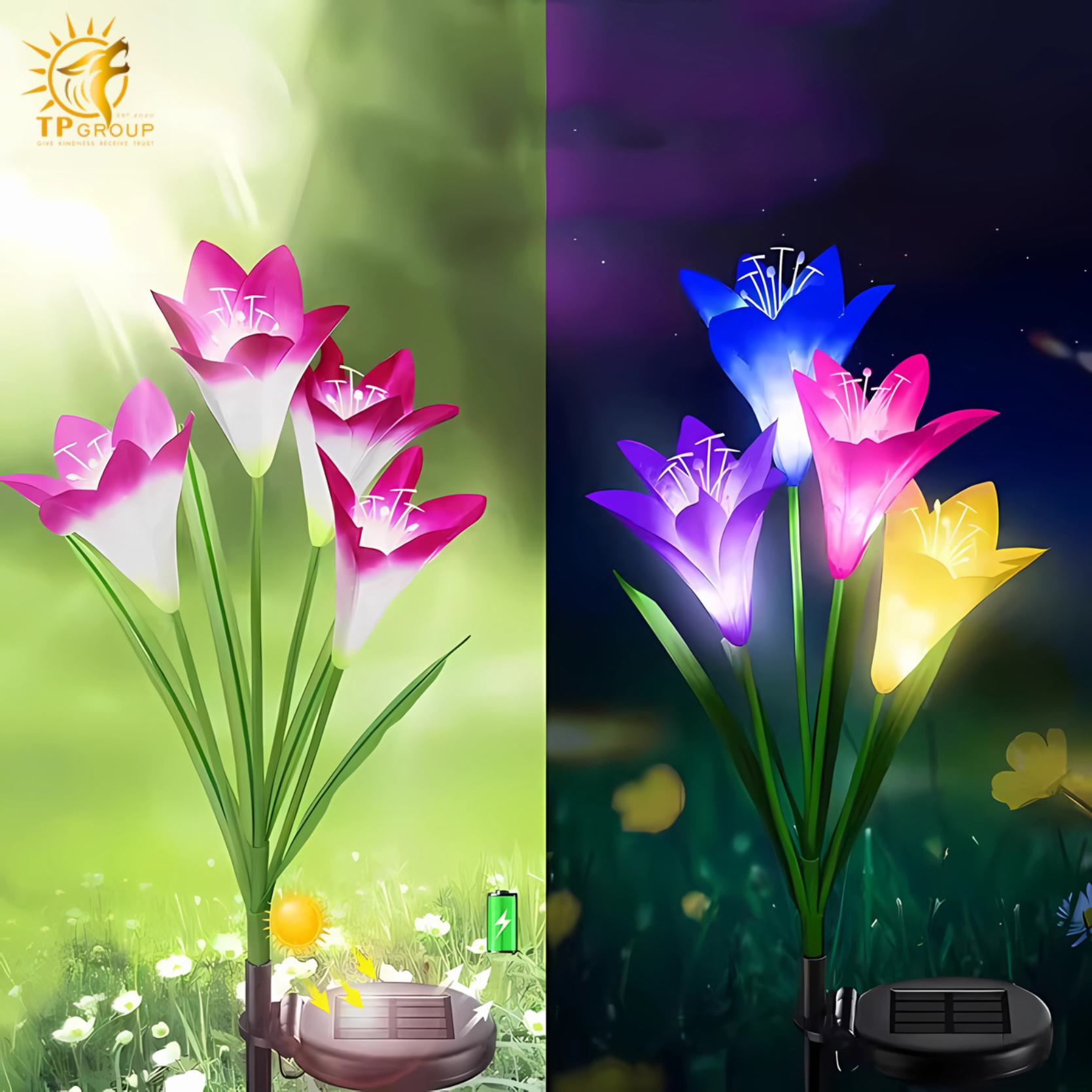 Đèn cắm cỏ hoa tóc tiên năng lượng mặt trời MU6497 2 Đèn cắm cỏ hoa tóc tiên năng lượng mặt trời MU6497