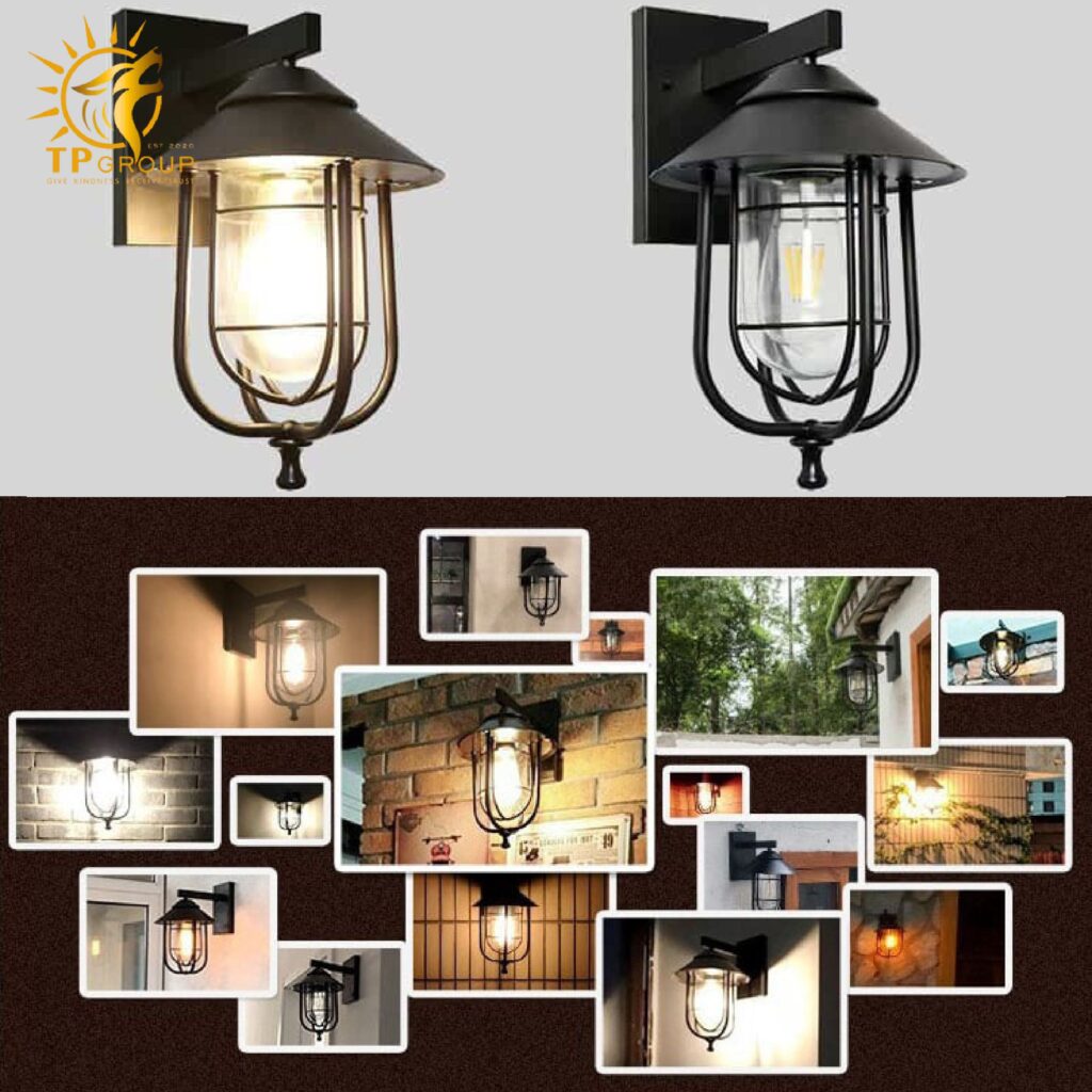 Đèn chụp ngoài trời cổ điển gắn tường VNT865 13 Đèn chụp ngoài trời cổ điển gắn tường VNT865