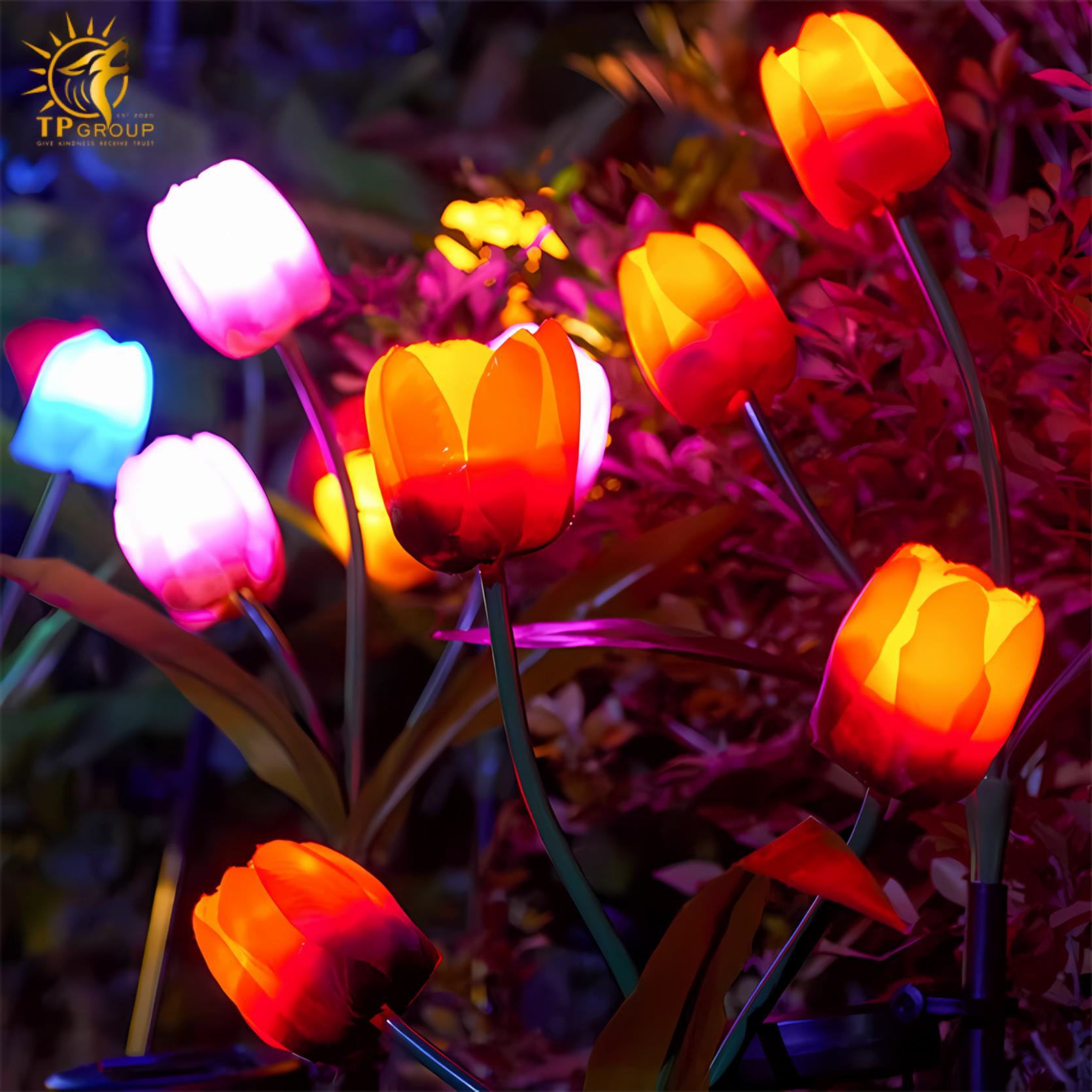 Đèn hoa Tulip cắm cỏ trang trí cảnh quan KE6767 5 Đèn hoa Tulip cắm cỏ trang trí cảnh quan KE6767