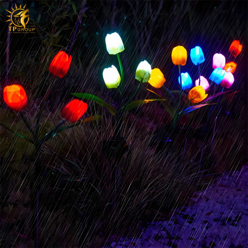 Đèn hoa Tulip cắm cỏ trang trí cảnh quan KE6767 9 Đèn hoa Tulip cắm cỏ trang trí cảnh quan KE6767