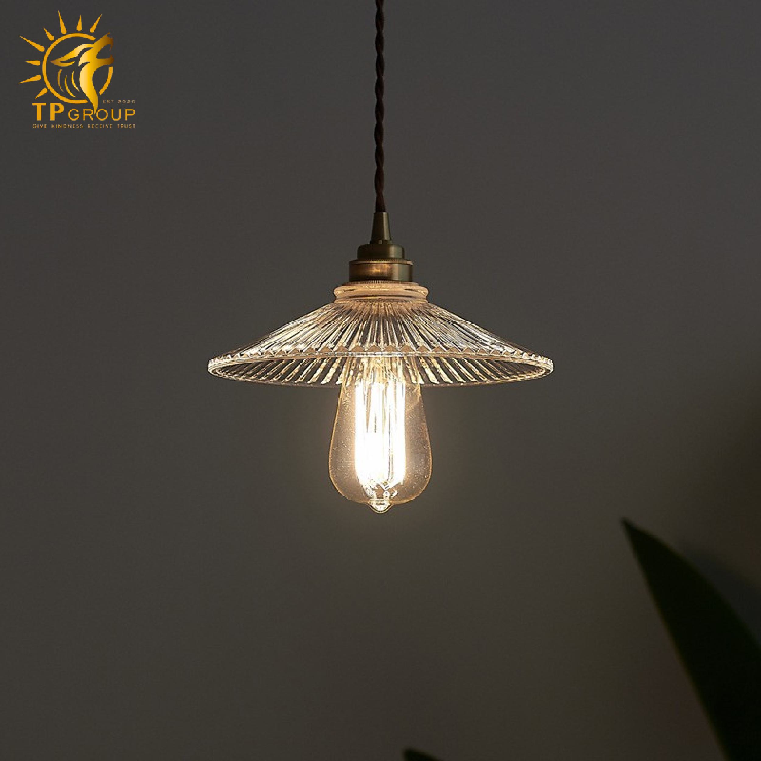 Đèn thả chao thủy tinh TT23B 4 Đèn thả chao thủy tinh TT23B