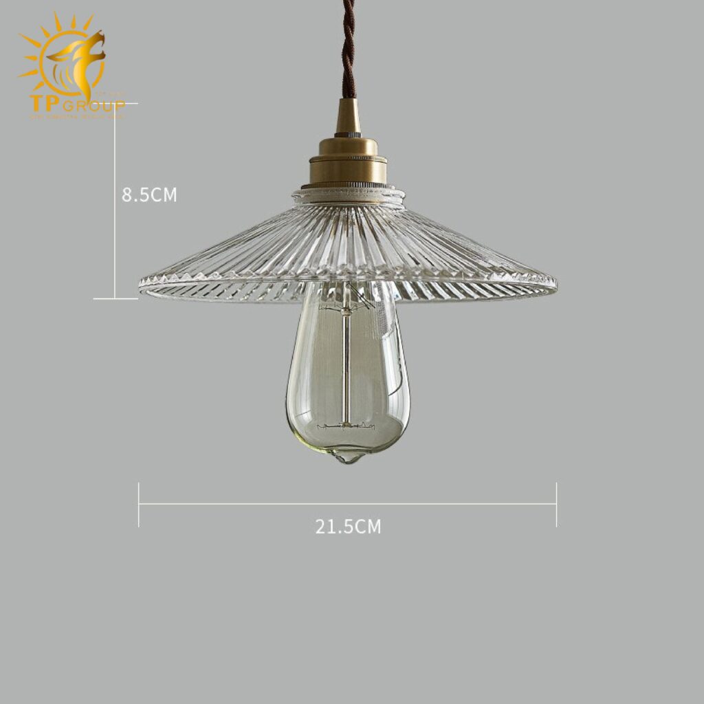 Đèn thả chao thủy tinh TT23B 14 Đèn thả chao thủy tinh TT23B