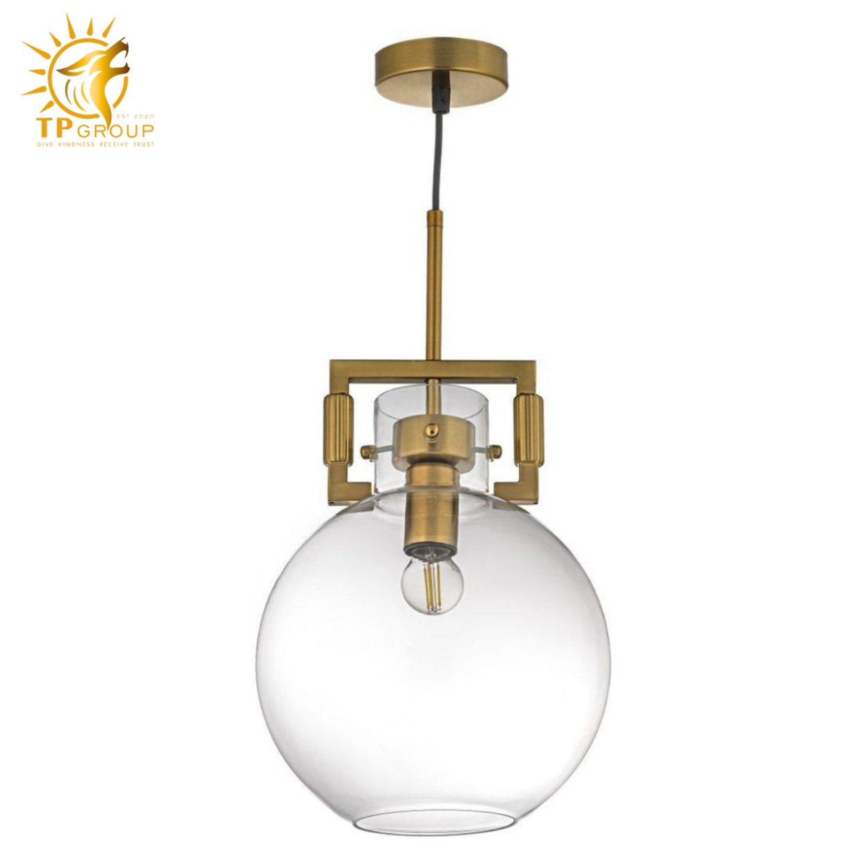 Đèn thả chau thủy tinh TT27B 3 Đèn thả chau thủy tinh TT27B