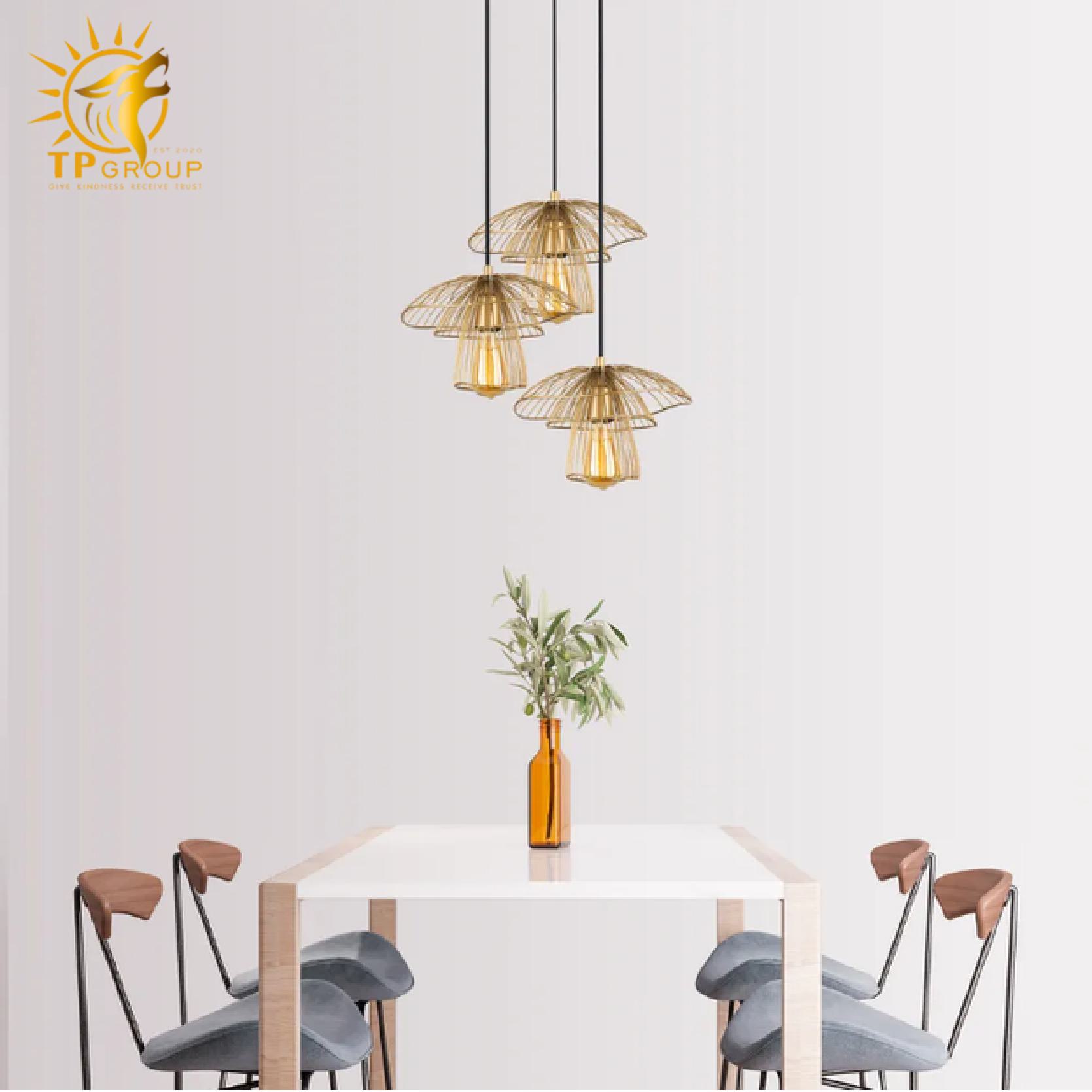 Đèn thả chụp rơm THCN7921 3 Đèn thả chụp rơm THCN7921