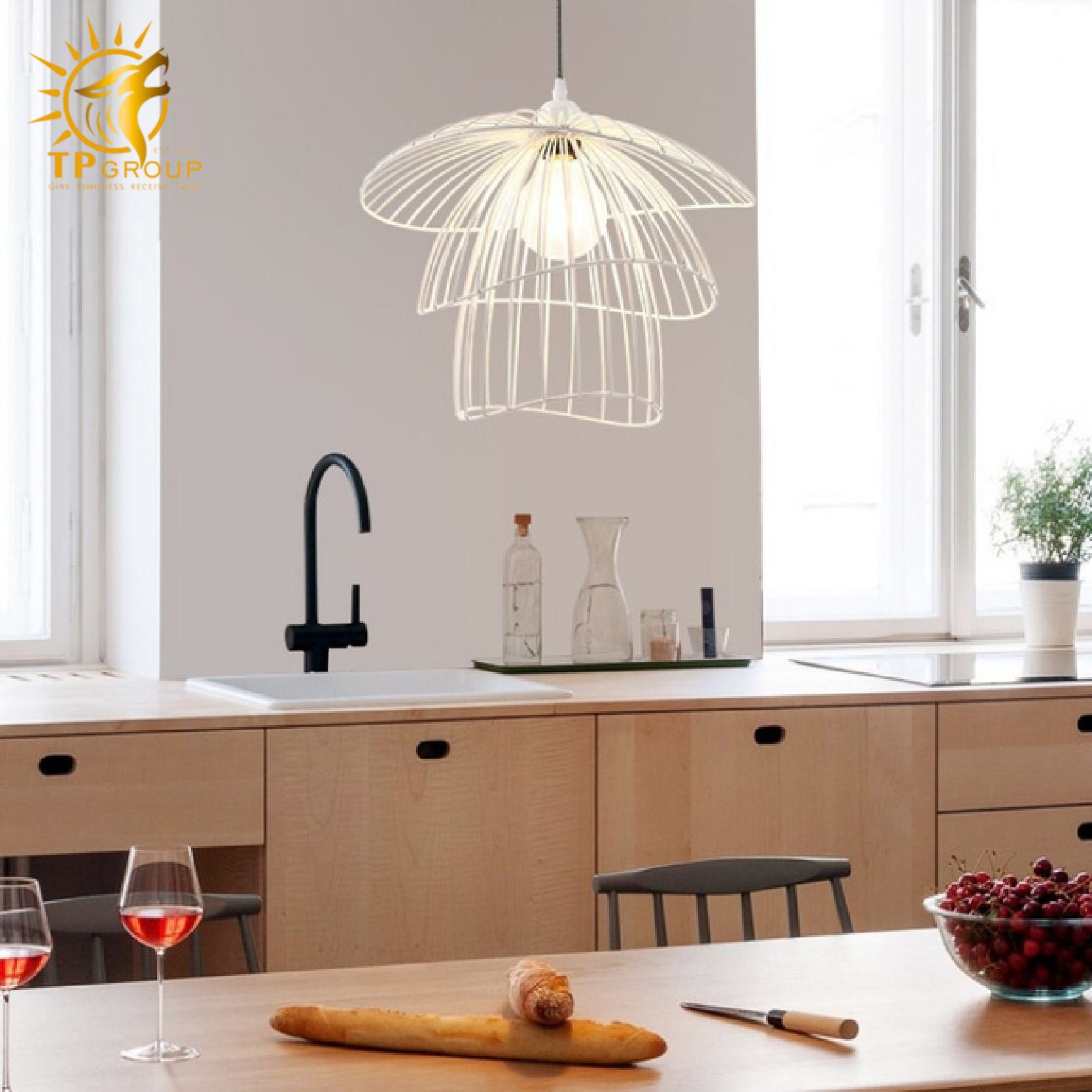 Đèn thả chụp rơm THCN7921 5 Đèn thả chụp rơm THCN7921