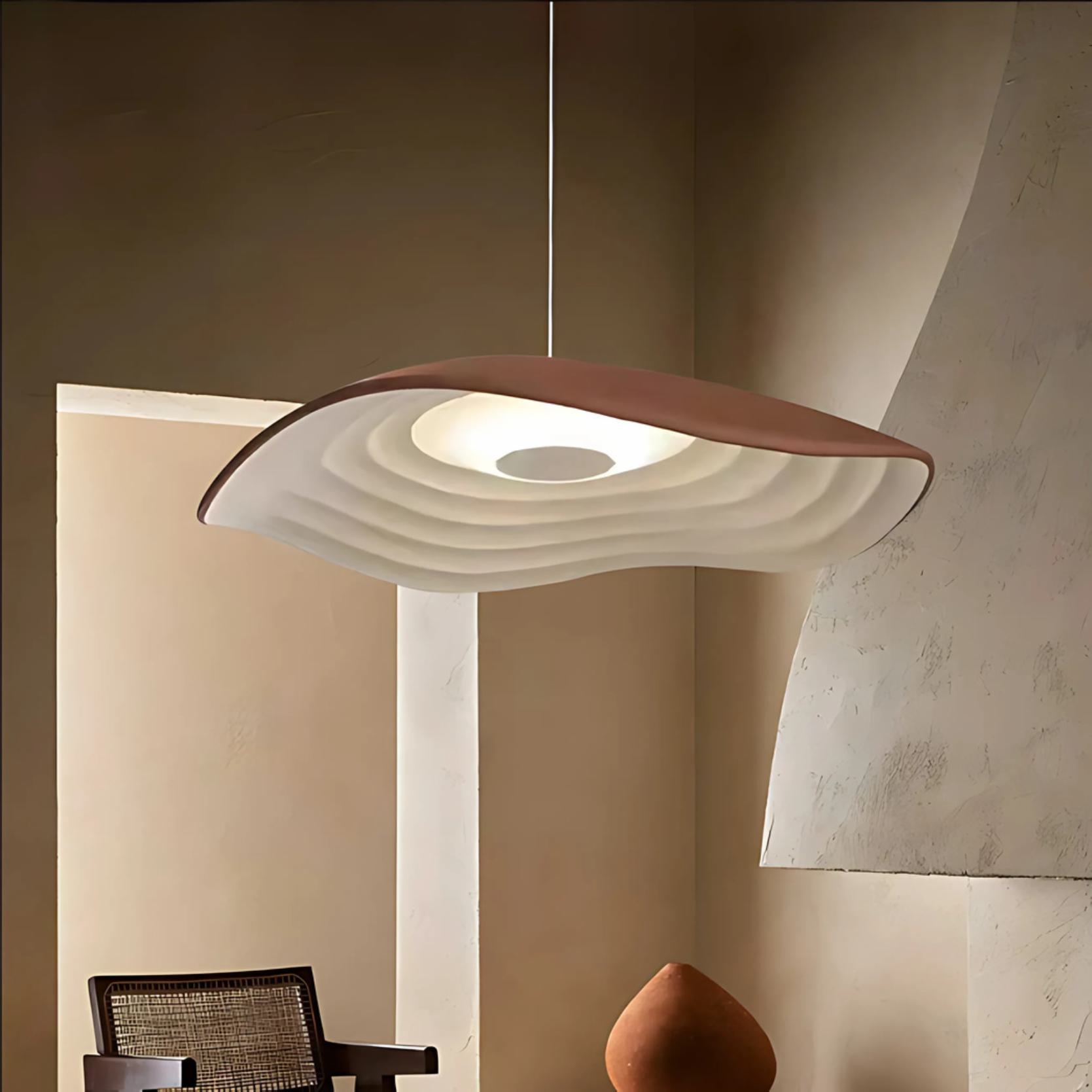 Đèn thả lượn sóng hình lá sen THD82 3 Đèn thả lượn sóng hình lá sen THD82