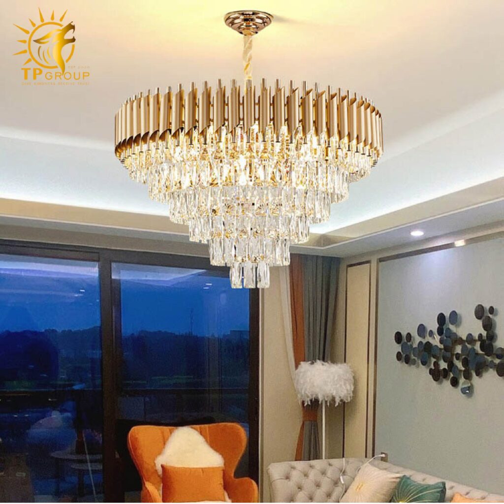 Đèn thả pha lê 18077 13 Đèn thả pha lê 18077