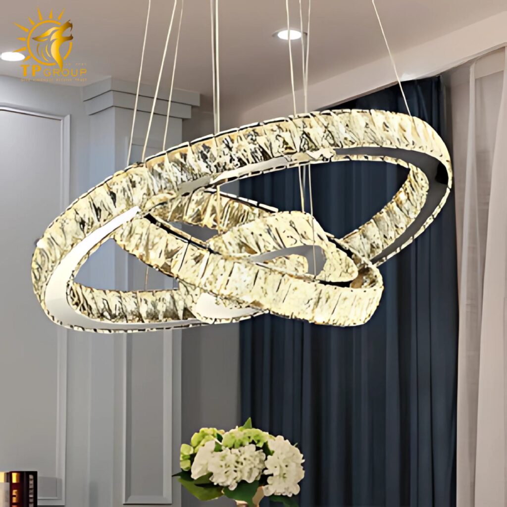 10 Đèn thả pha lê THD7032T357