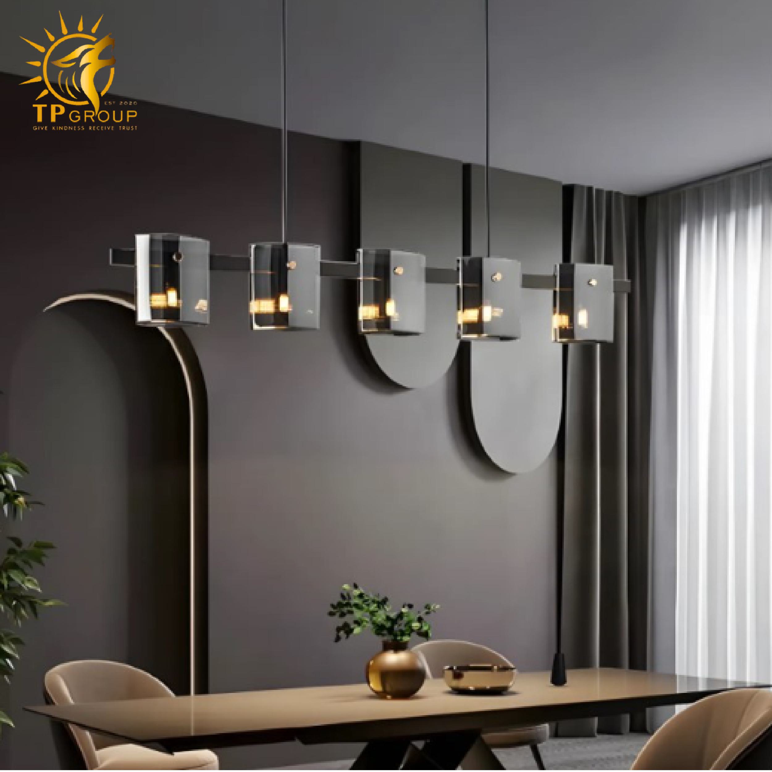Đèn thả pha lê chùm hiện đại phong cách sang trọng tối giản TTK130N5 4 Đèn thả pha lê chùm hiện đại phong cách sang trọng tối giản TTK130N5