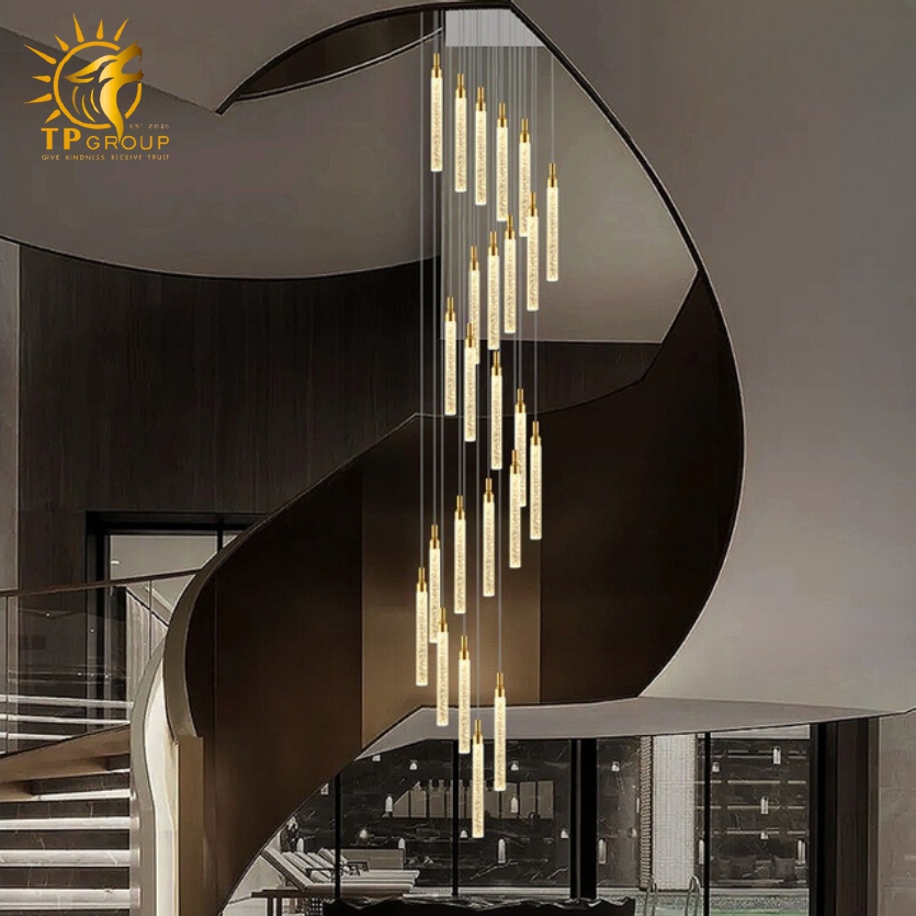 Đèn thả thông tầng thủy tinh hiện đại TH8297/25 11 Đèn thả thông tầng thủy tinh hiện đại TH8297/25 - Hình ảnh 11