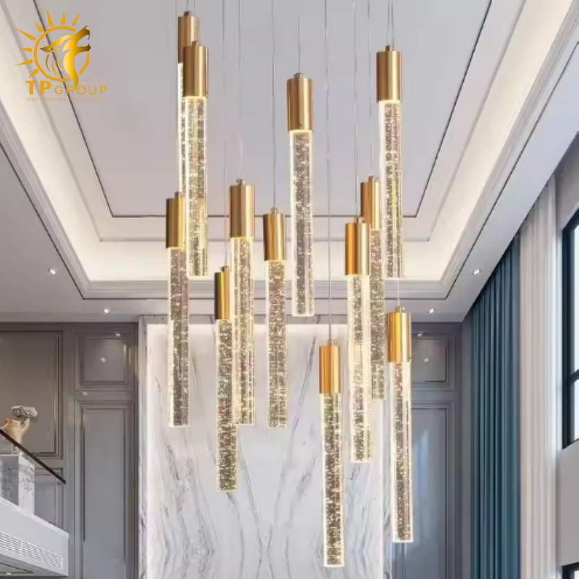 Đèn thả thông tầng thủy tinh hiện đại TH8297/25 3 Đèn thả thông tầng thủy tinh hiện đại TH8297