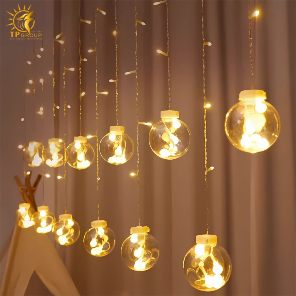 Đèn treo decor sân vườn quả cầu ước nguyện XN7318 10 Đèn treo decor sân vườn quả cầu ước nguyện XN7318