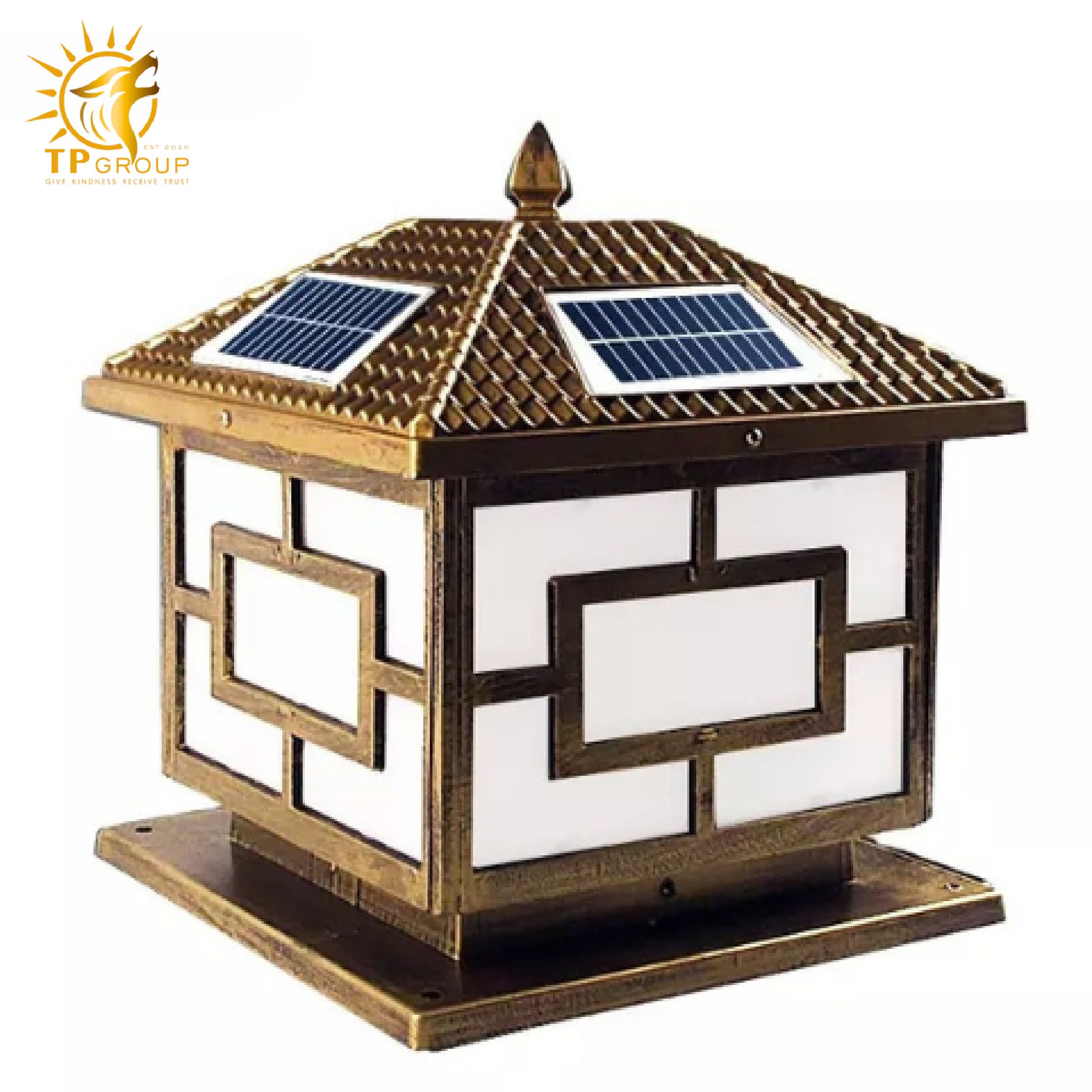 Đèn trụ cổng năng lượng mặt trời TP001 2 Đèn trụ cổng năng lượng mặt trời TP001