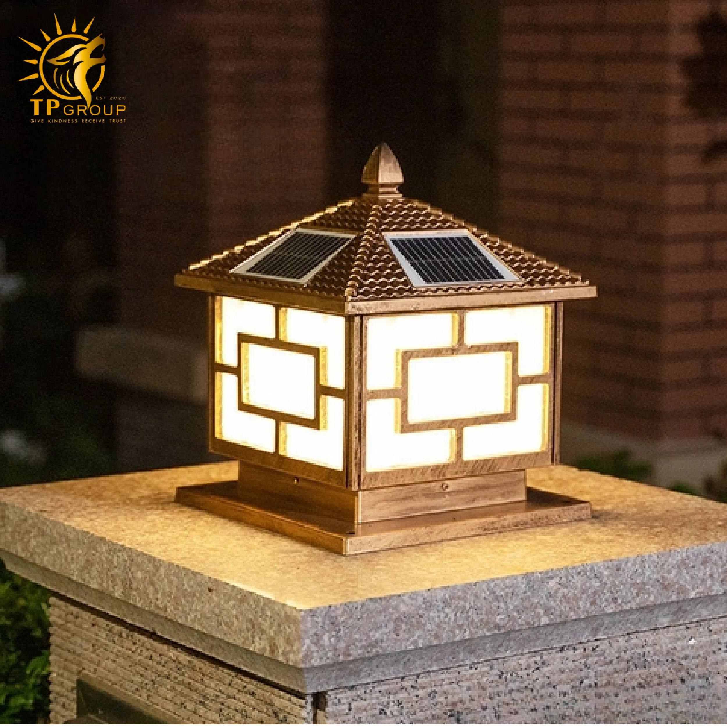 Đèn trụ cổng năng lượng mặt trời TP001 4 Đèn trụ cổng năng lượng mặt trời TP001