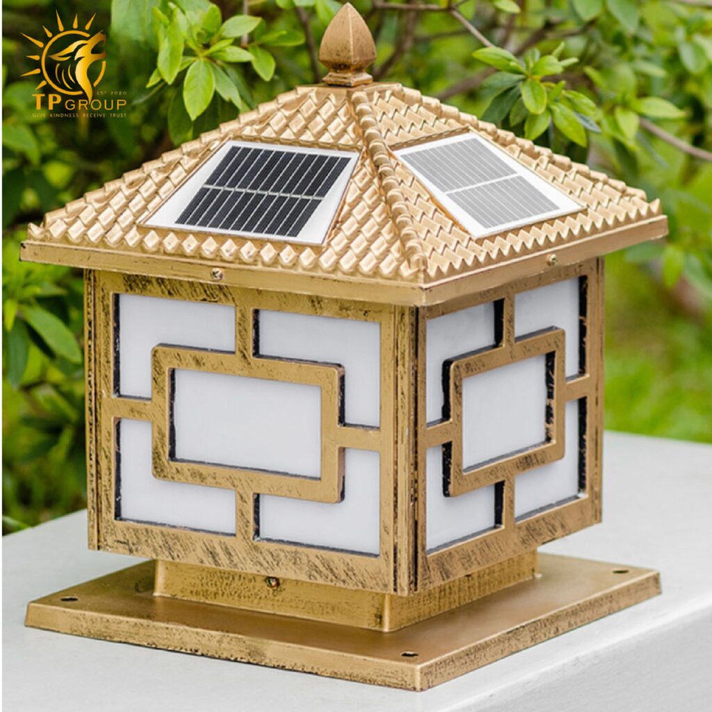 Đèn trụ cổng năng lượng mặt trời TP001 11 Đèn trụ cổng năng lượng mặt trời TP001
