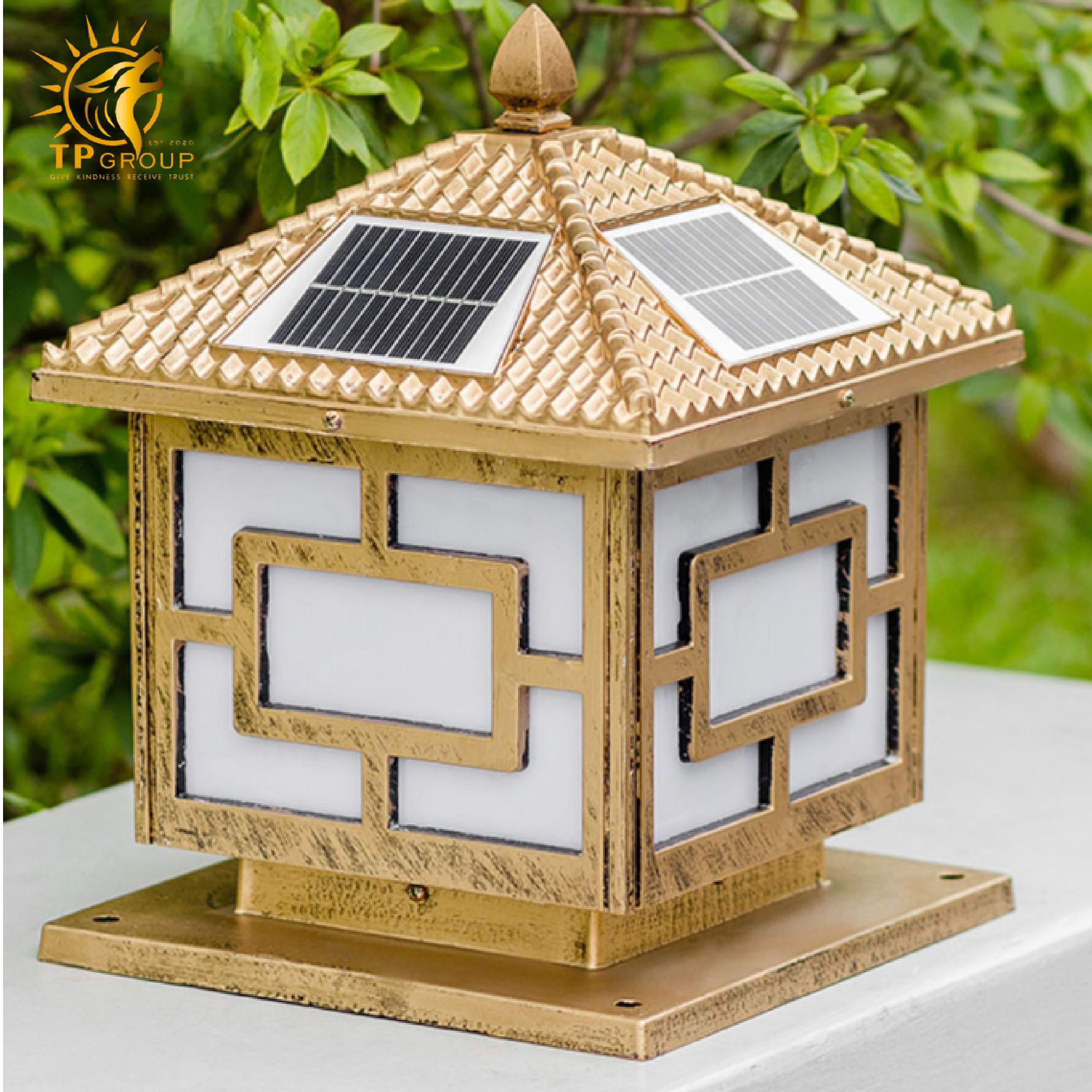 Đèn trụ cổng năng lượng mặt trời TP001 6 Đèn trụ cổng năng lượng mặt trời TP001