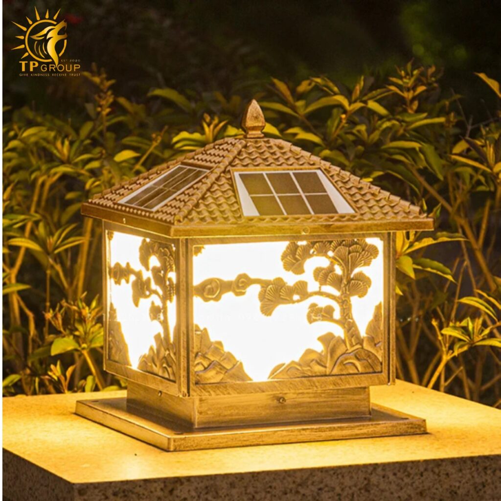 Đèn trụ cổng năng lượng mặt trời TP002 9 Đèn trụ cổng năng lượng mặt trời TP002