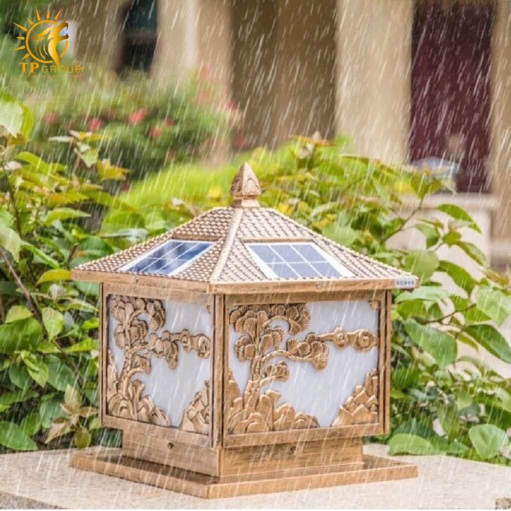 Đèn trụ cổng năng lượng mặt trời TP002 12 Đèn trụ cổng năng lượng mặt trời TP002
