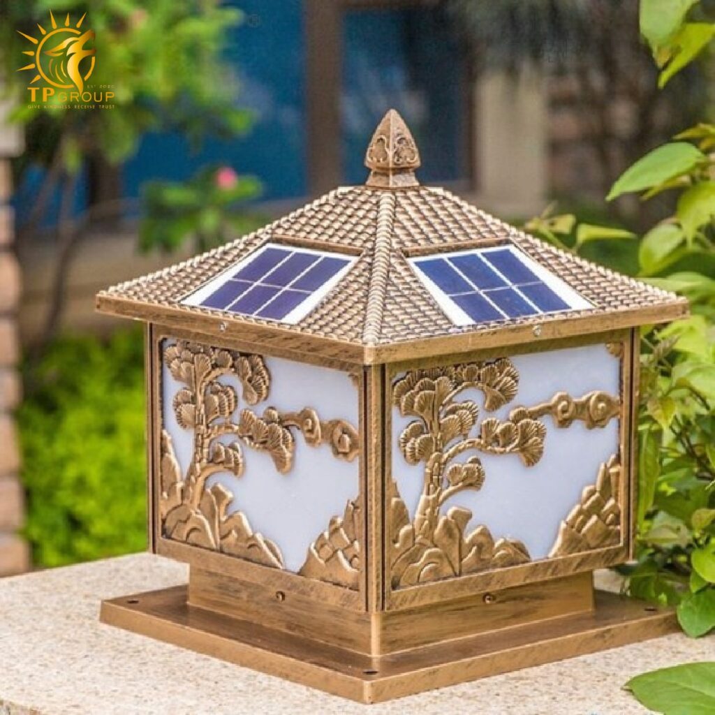 Đèn trụ cổng năng lượng mặt trời TP002 13 Đèn trụ cổng năng lượng mặt trời TP002