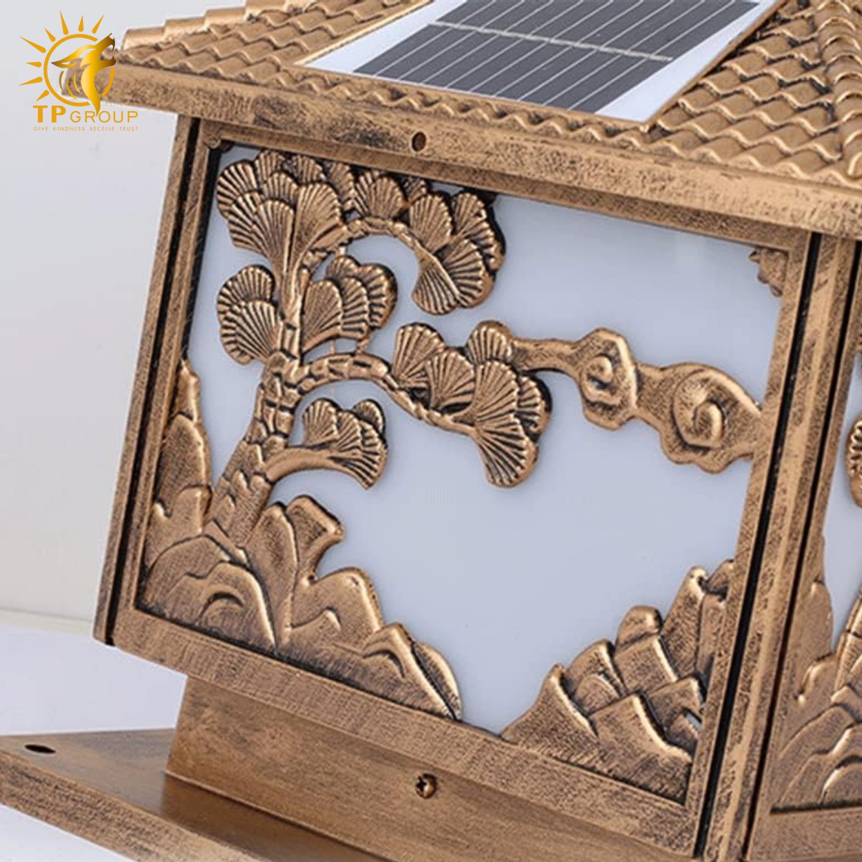 Đèn trụ cổng năng lượng mặt trời TP002 8 Đèn trụ cổng năng lượng mặt trời TP002