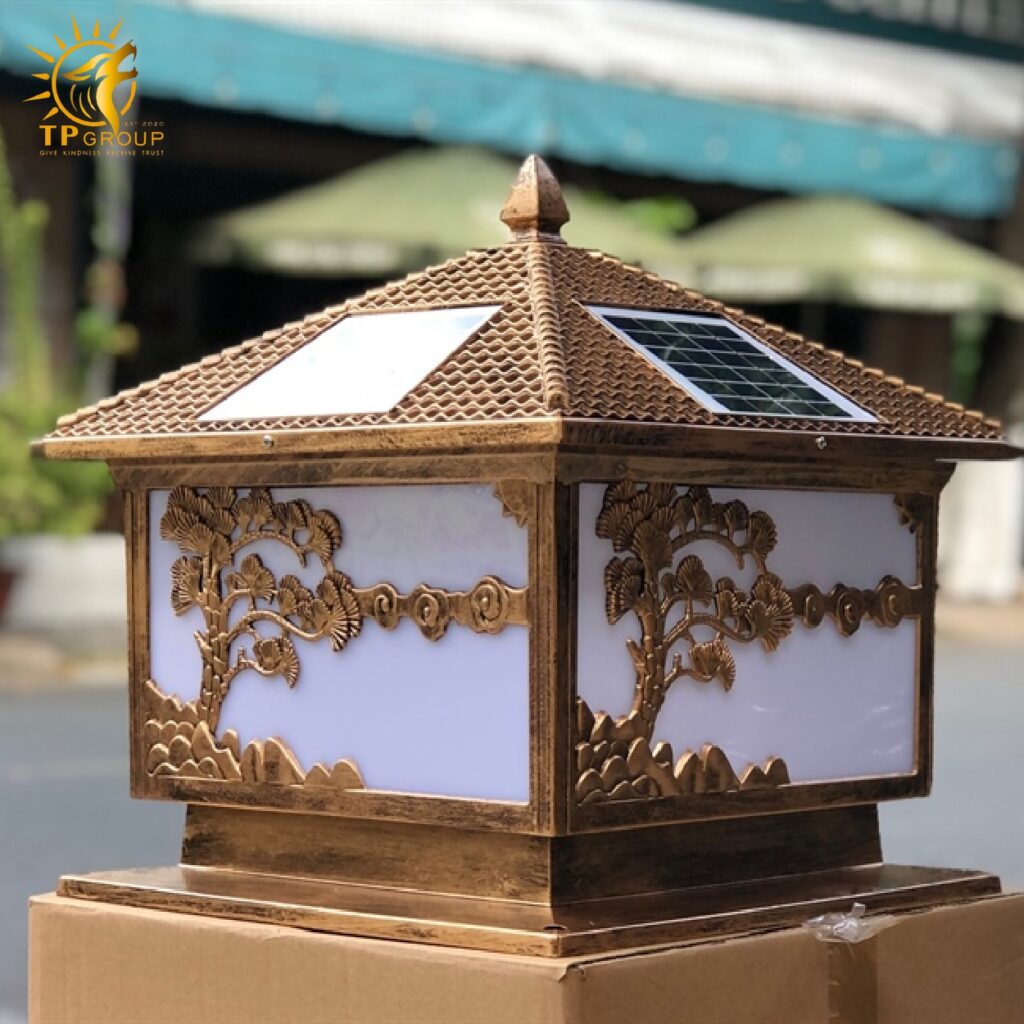 Đèn trụ cổng năng lượng mặt trời TP002 14 Đèn trụ cổng năng lượng mặt trời TP002