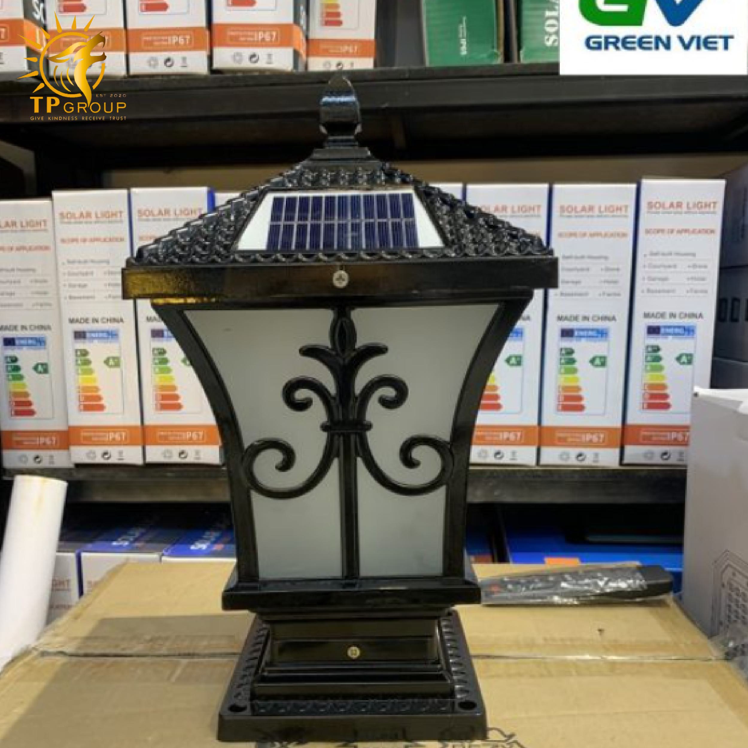 Đèn trụ cổng năng lượng mặt trời TP003 6 Đèn trụ cổng năng lượng mặt trời TP003 - Hình ảnh 6