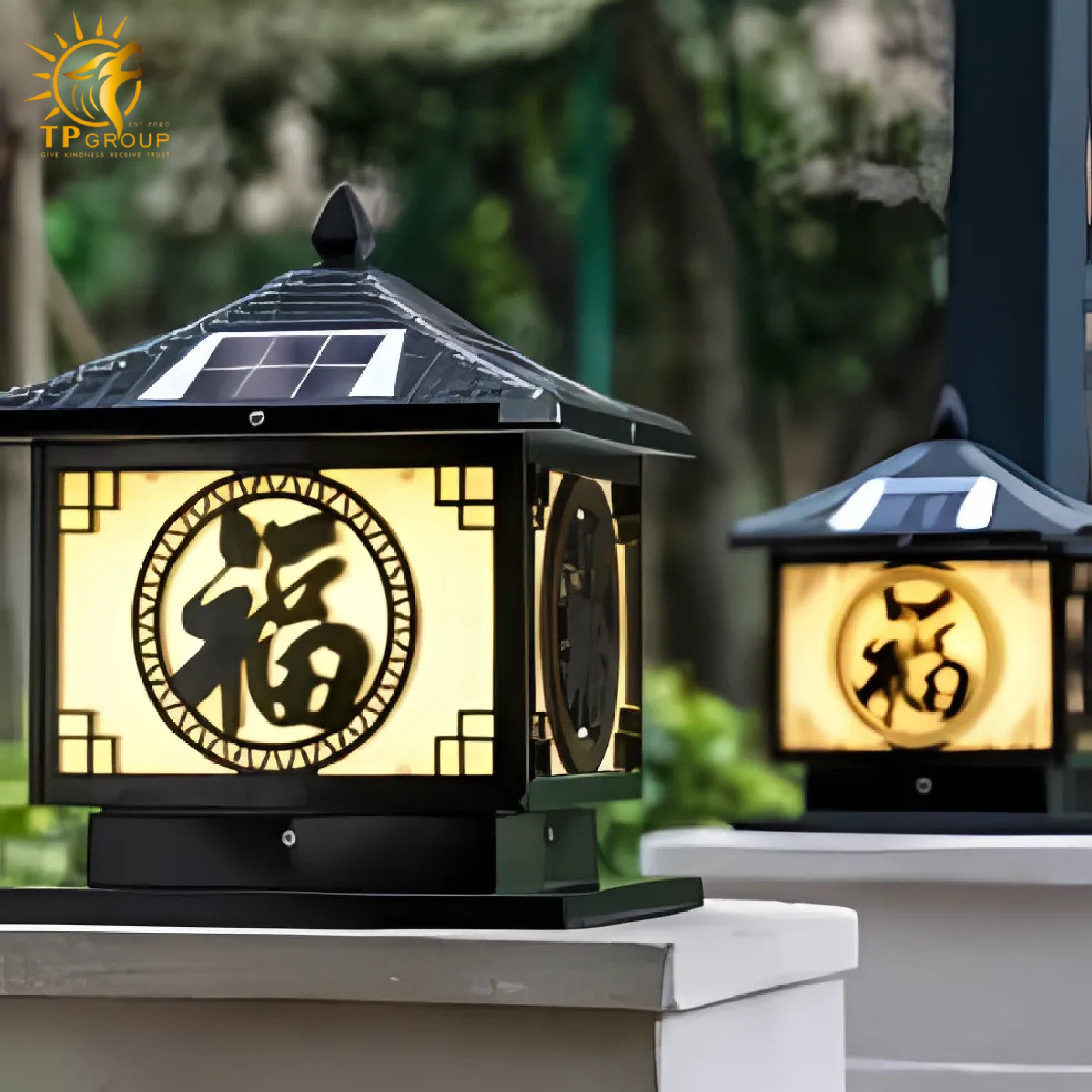 Đèn trụ cổng năng lượng mặt trời TP005
