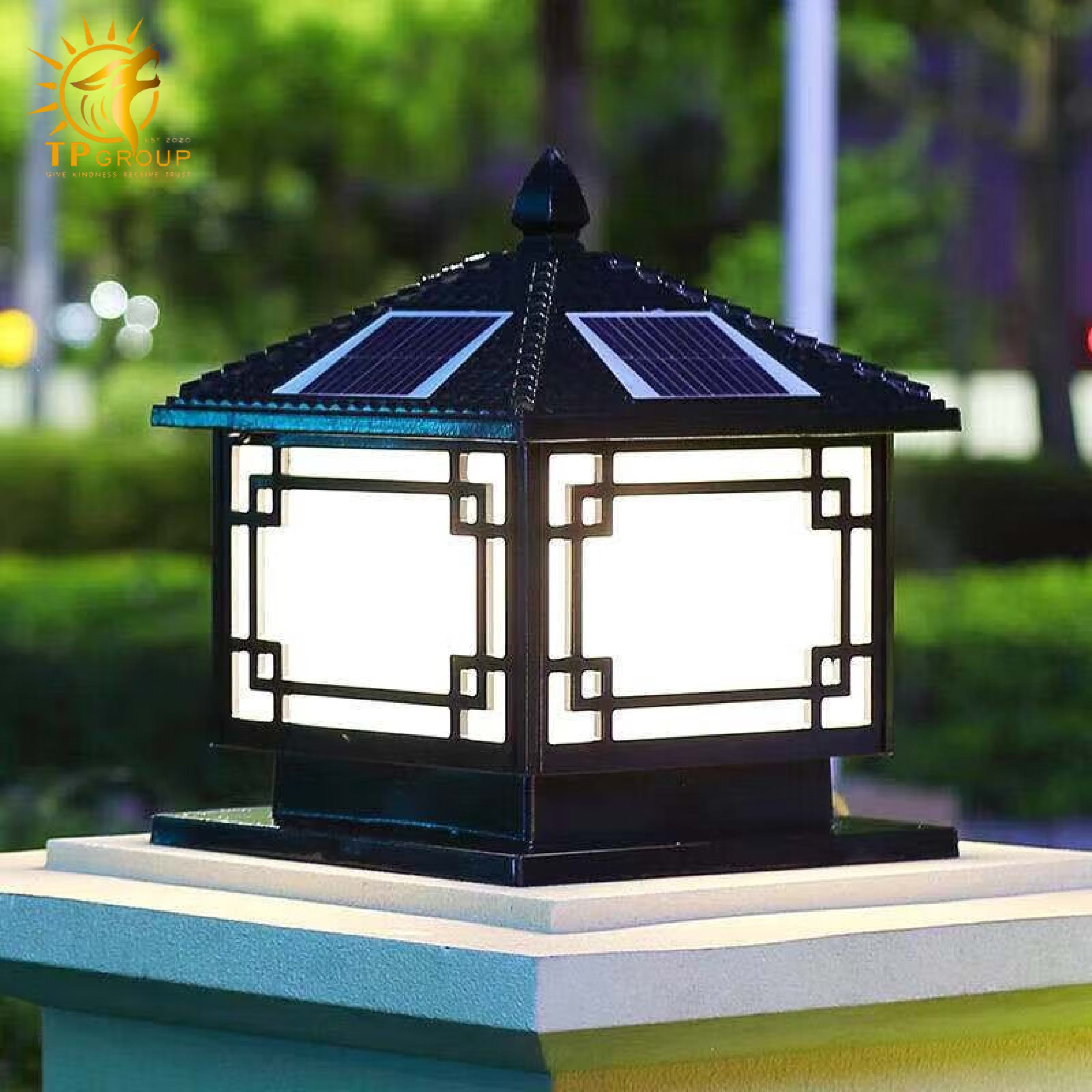 Đèn trụ cổng năng lượng mặt trời TP007
