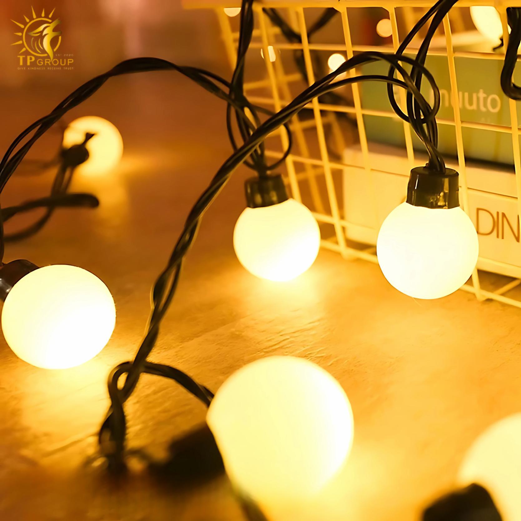 Dây Đèn LED Chớp Bi Đục 8 Dây Đèn LED Chớp Bi Đục