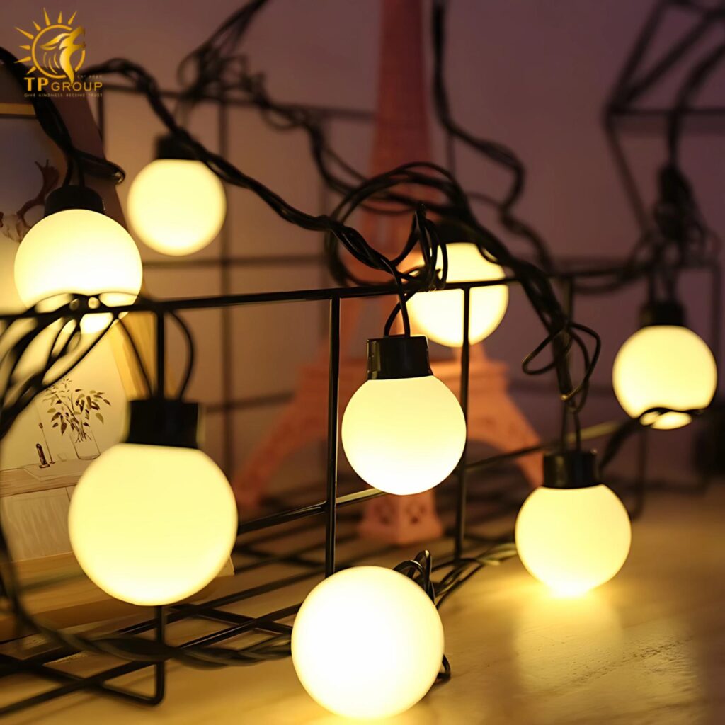 Dây Đèn LED Chớp Bi Đục 12 Dây Đèn LED Chớp Bi Đục