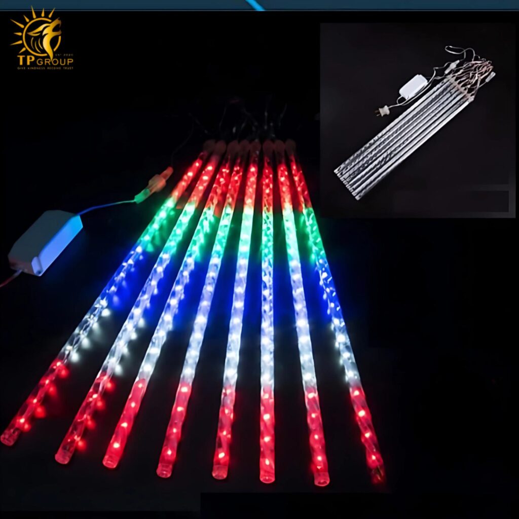 Đèn LED Sao Băng Chùm 8 Cây 11 Đèn LED Sao Băng Chùm 8 Cây