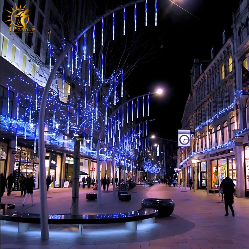 Đèn LED Sao Băng Chùm 8 Cây 14 Đèn LED Sao Băng Chùm 8 Cây