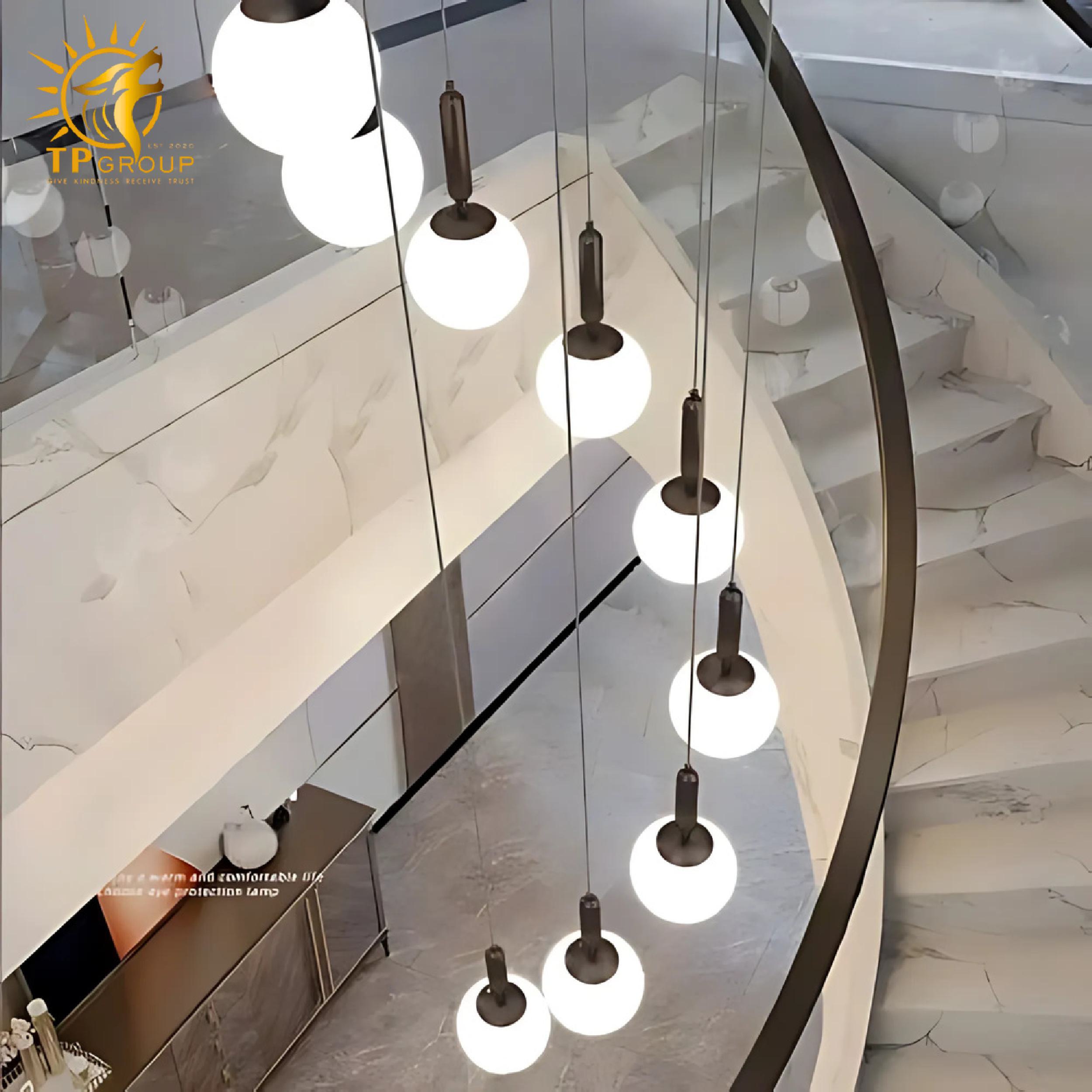 Đèn thả chao thủy tinh TTK03D 13 Đèn thả chao thủy tinh TTK03D